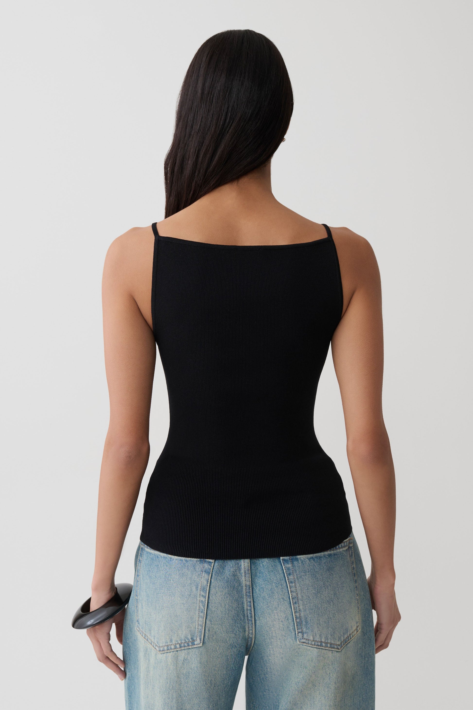 Tara Knit Tank Top - Black #2