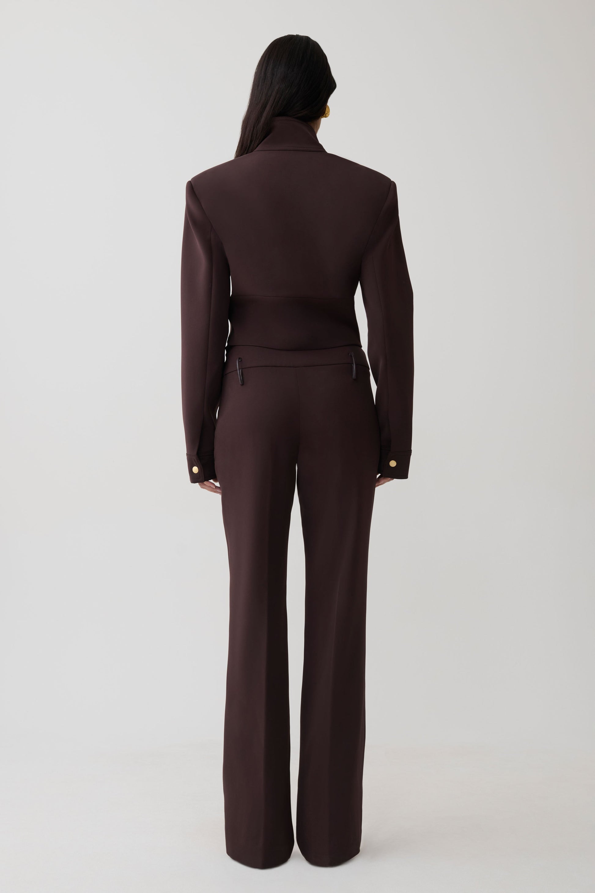 Brooke Structured Suiting Jacket - Burgundy #5