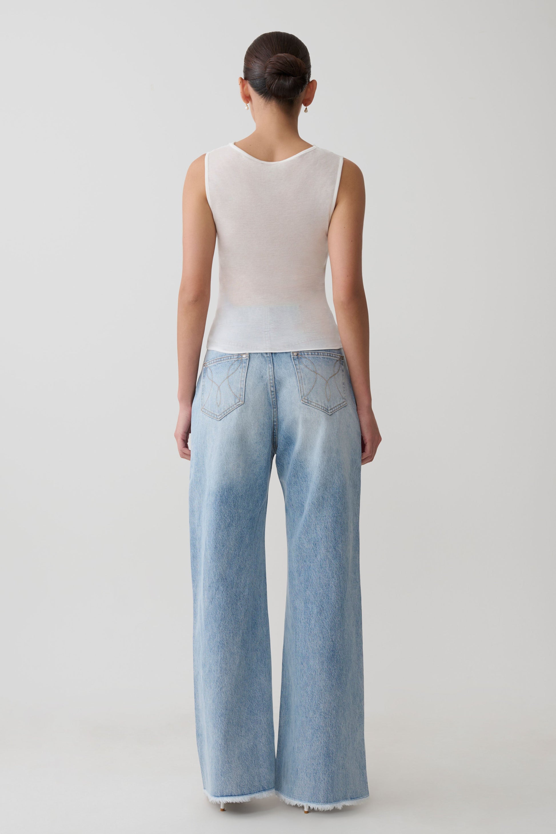 Ciaran Sleeveless Sheer Top - Ivory #7