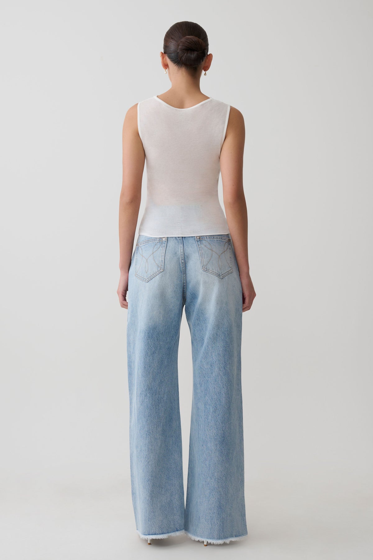 Ciaran Sleeveless Sheer Top - Ivory #7