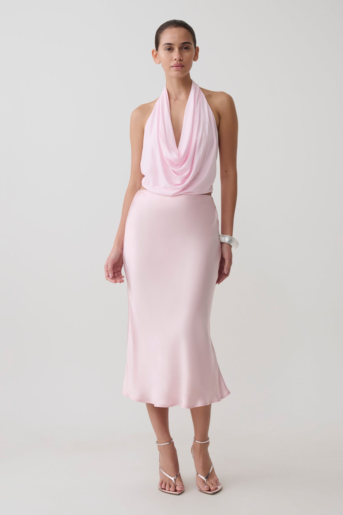 Huyen Cowl Front Modal Top - Ballet Pink #6