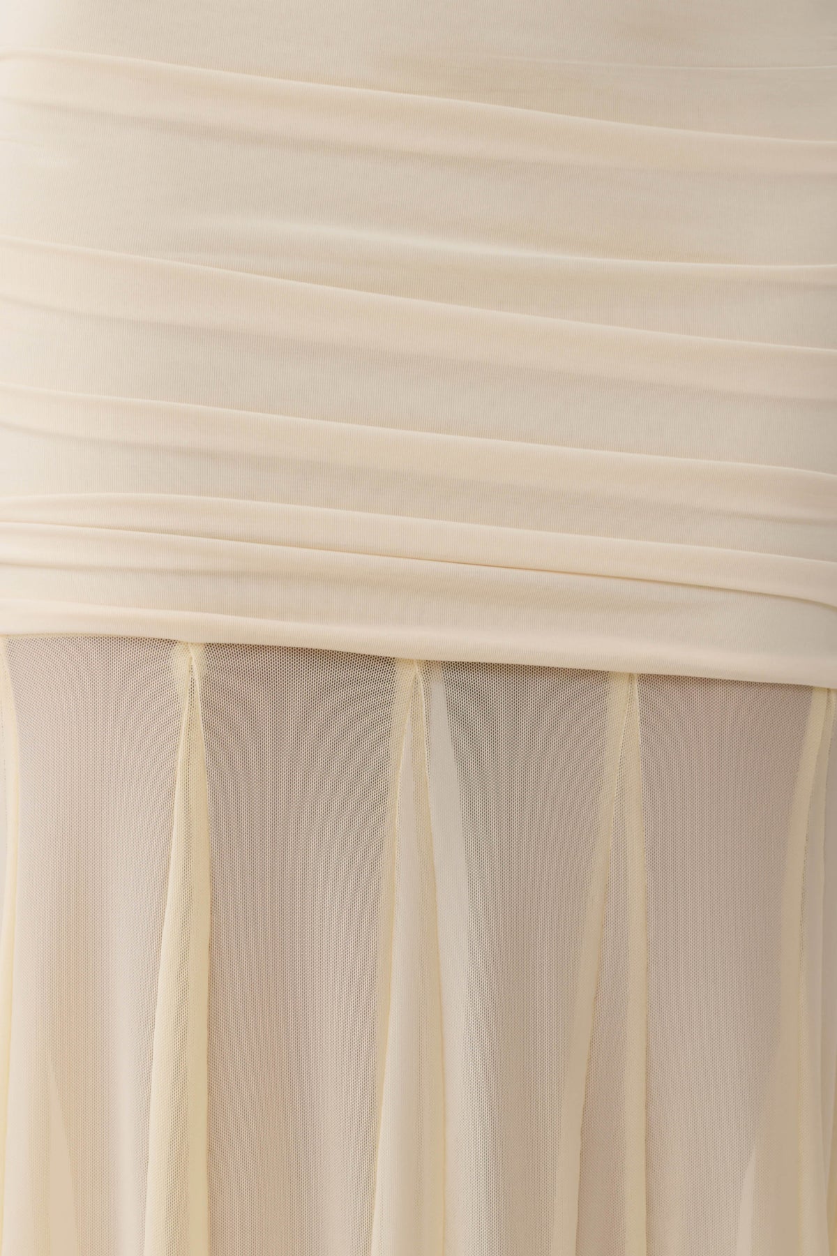 Jorja Draped Halter Slinky Maxi Dress - Ivory #6