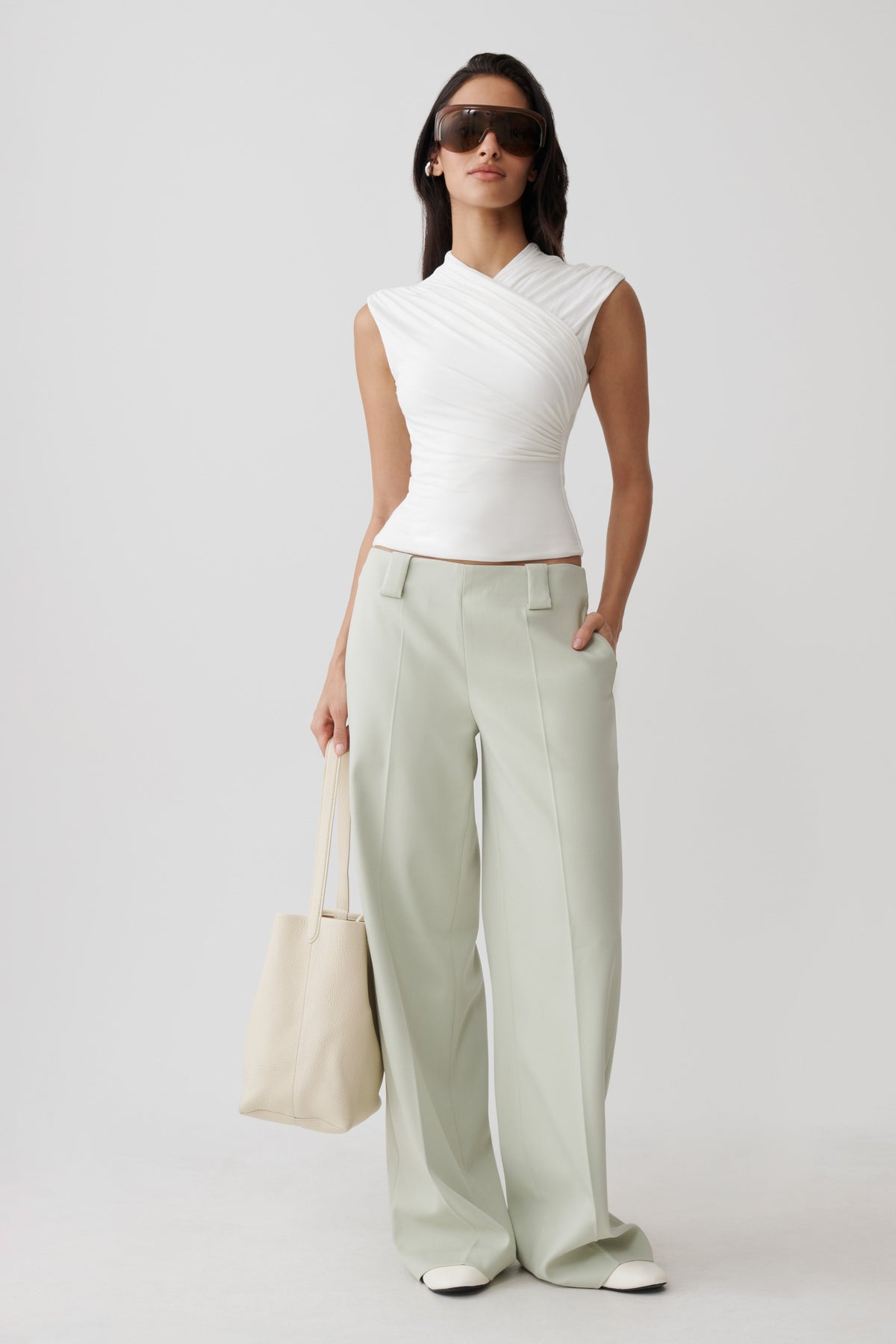 Kilo Crossover Jersey Top - White #6