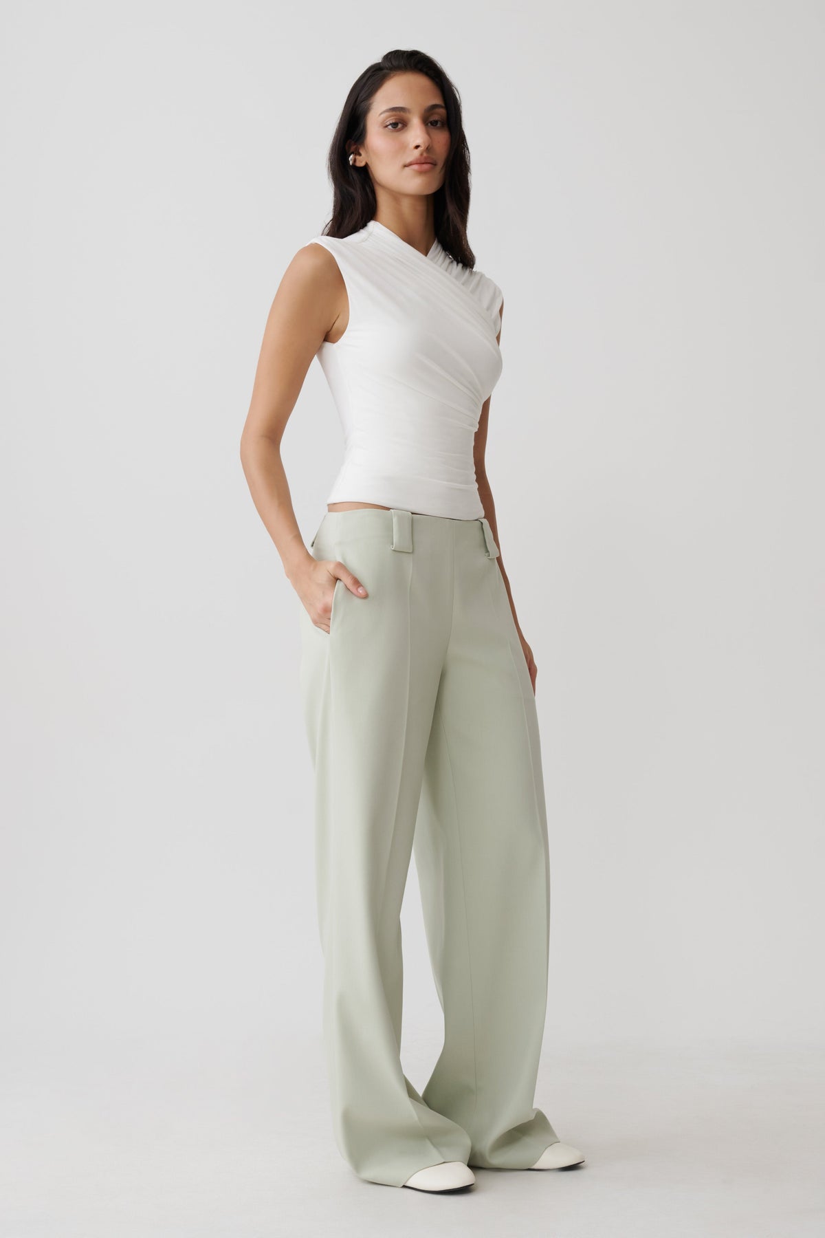 Kilo Crossover Jersey Top - White #4
