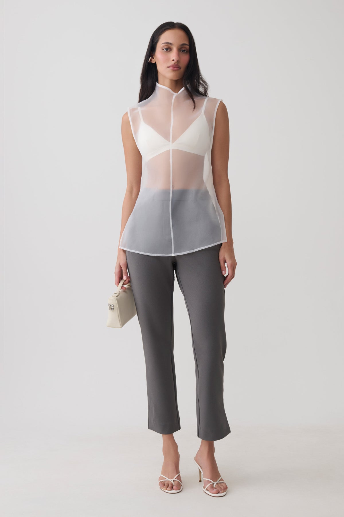 Jaimen Crepe Pants - Charcoal