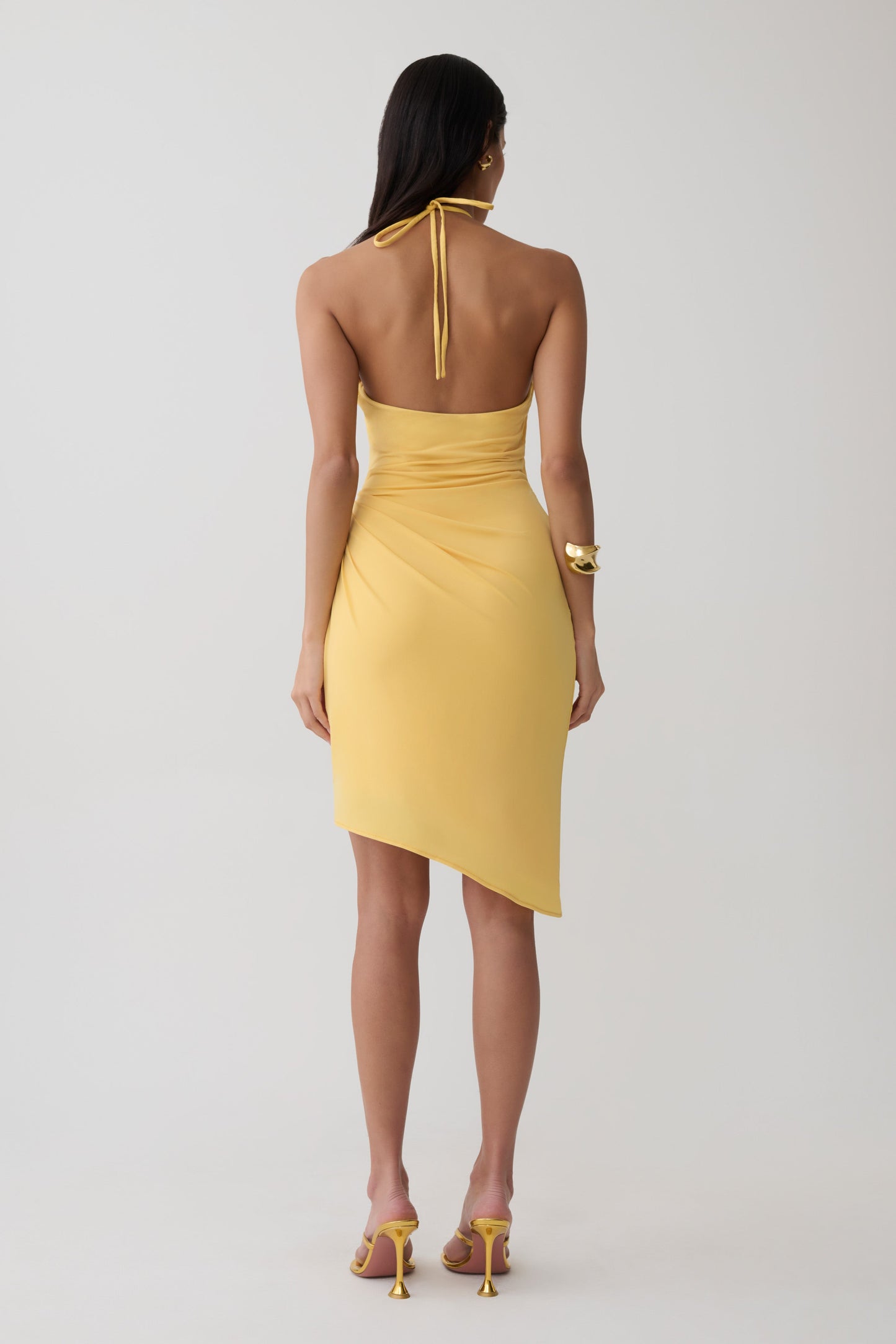 Yuna Draped Hardware Midi Dress - Mango