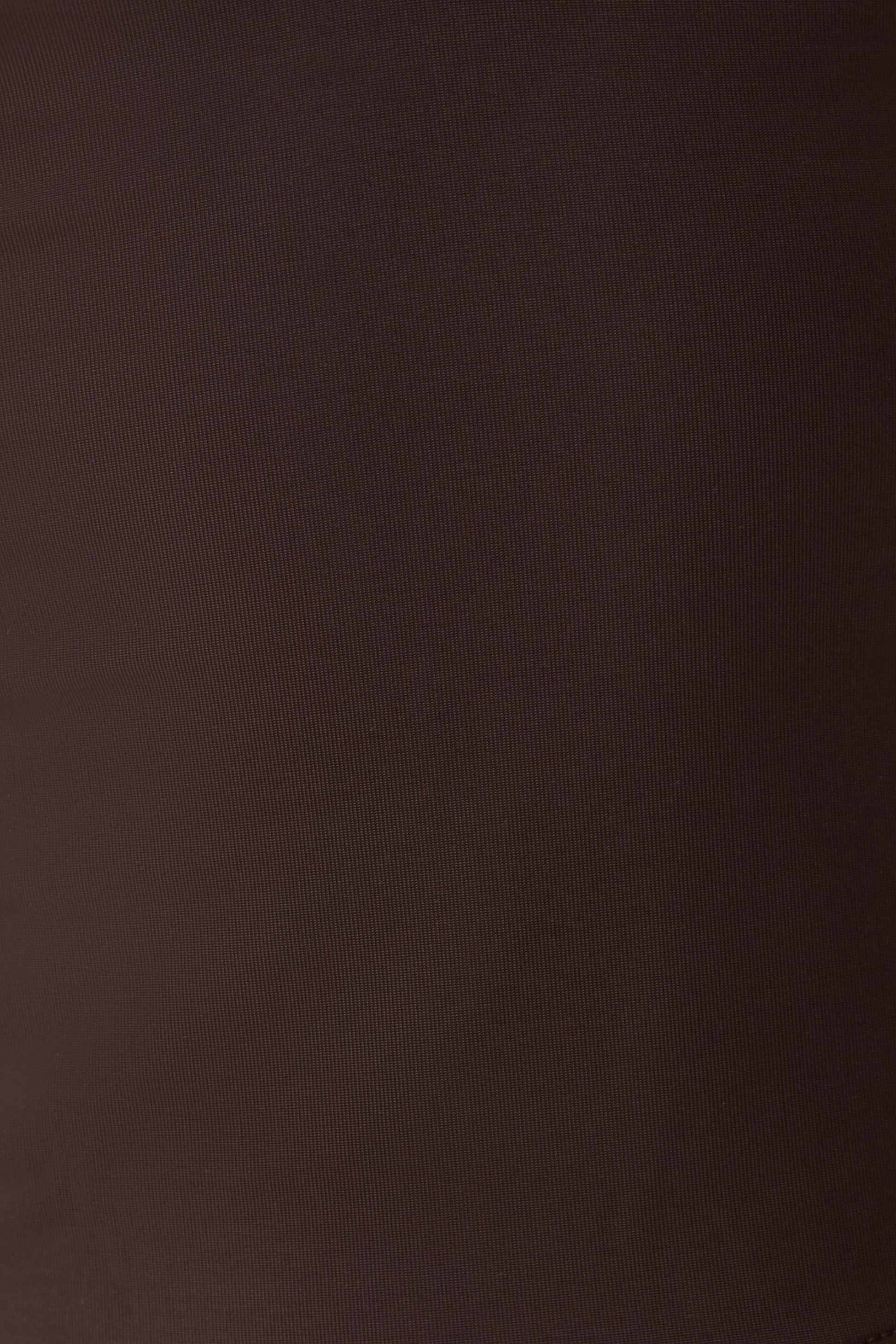 Aspyn Slinky And Mesh Top - Chocolate #5