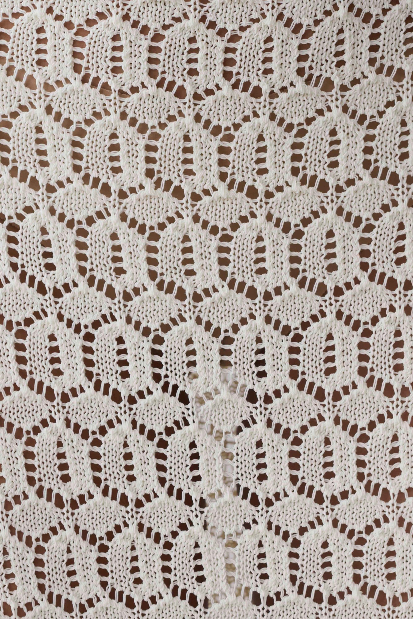 Courtney Crochet Knit Maxi Skirt - Ivory
