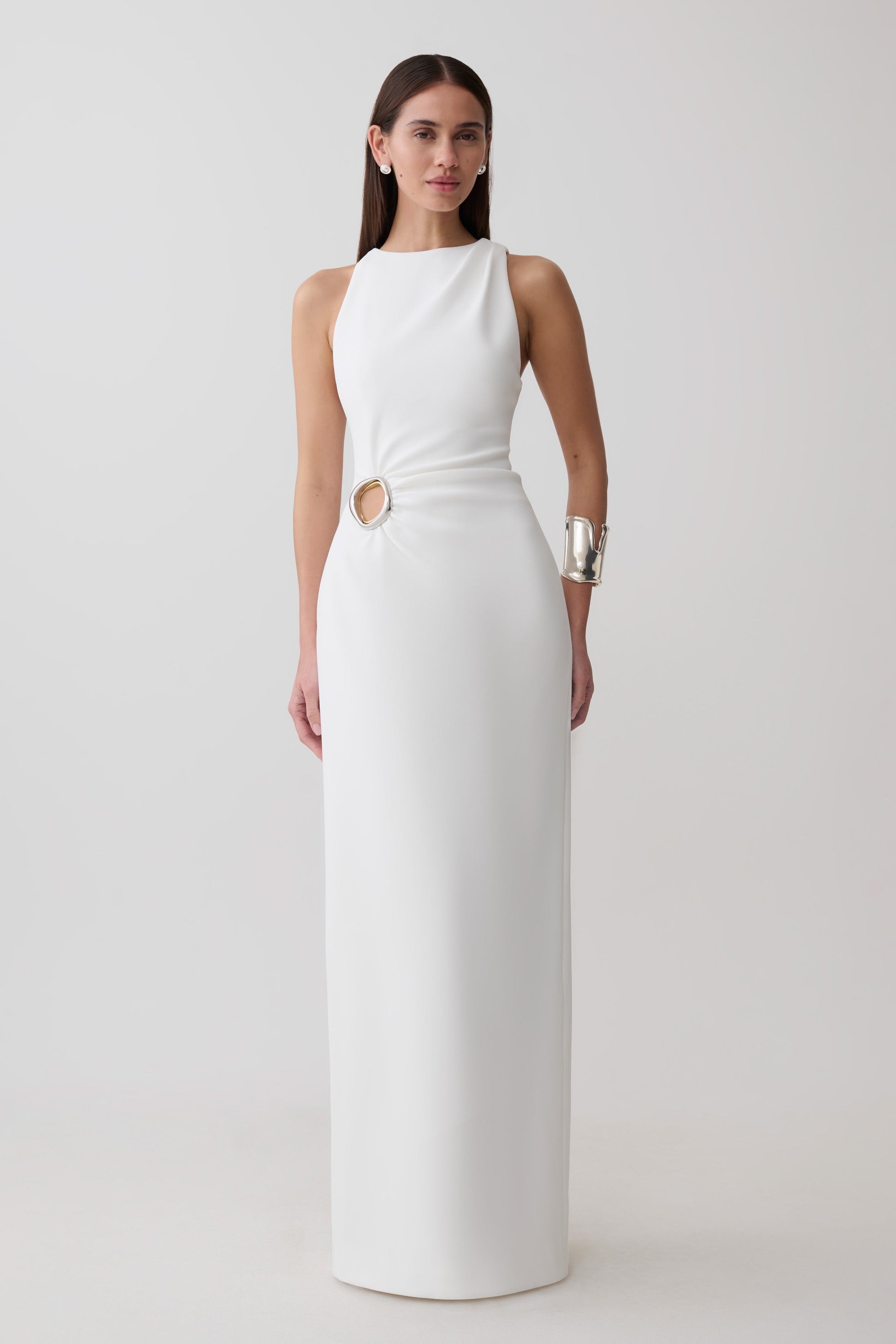 Maylin Hardware Maxi Dress - Ivory #7