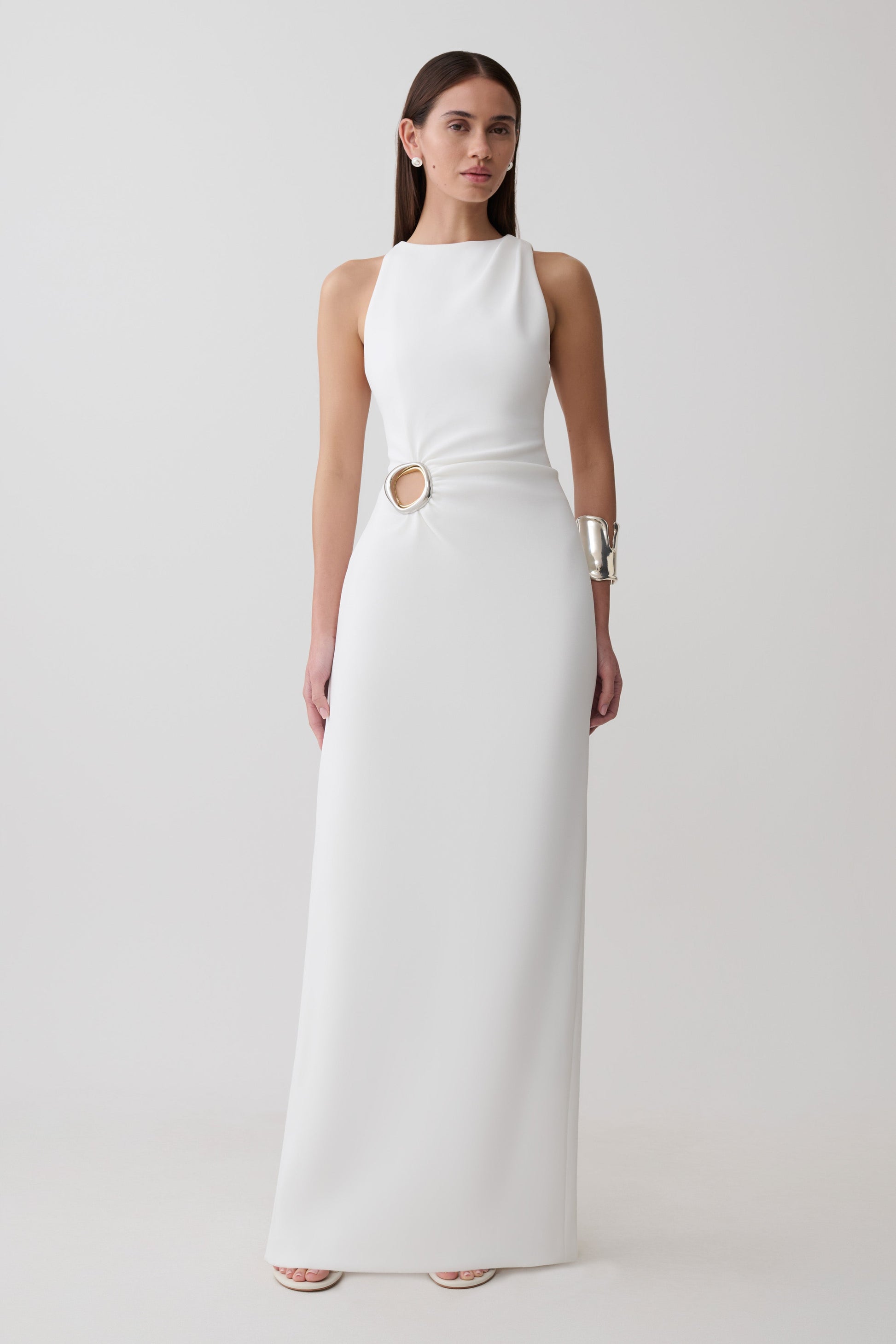Maylin Hardware Maxi Dress - Ivory #6