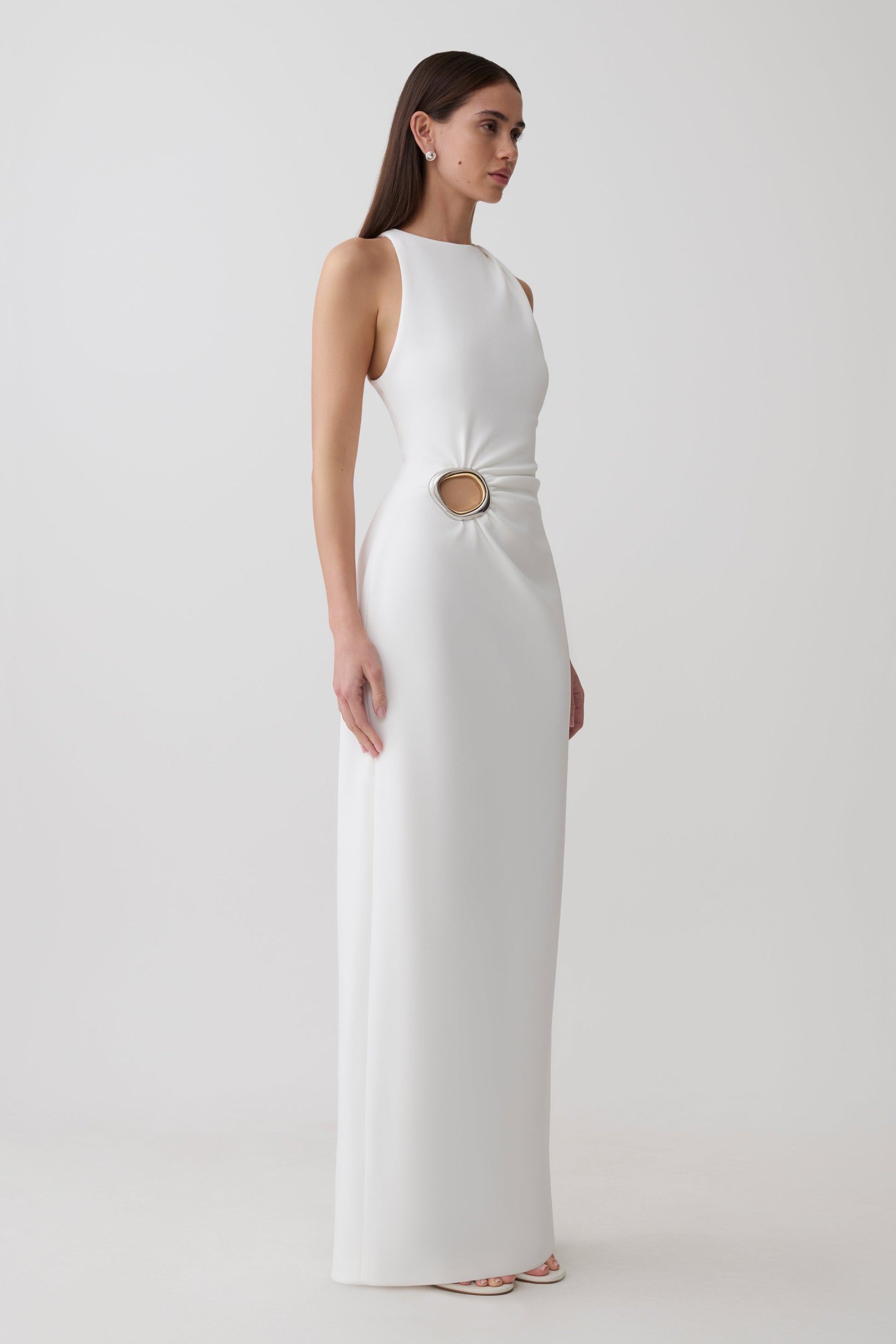 Maylin Hardware Maxi Dress - Ivory #5