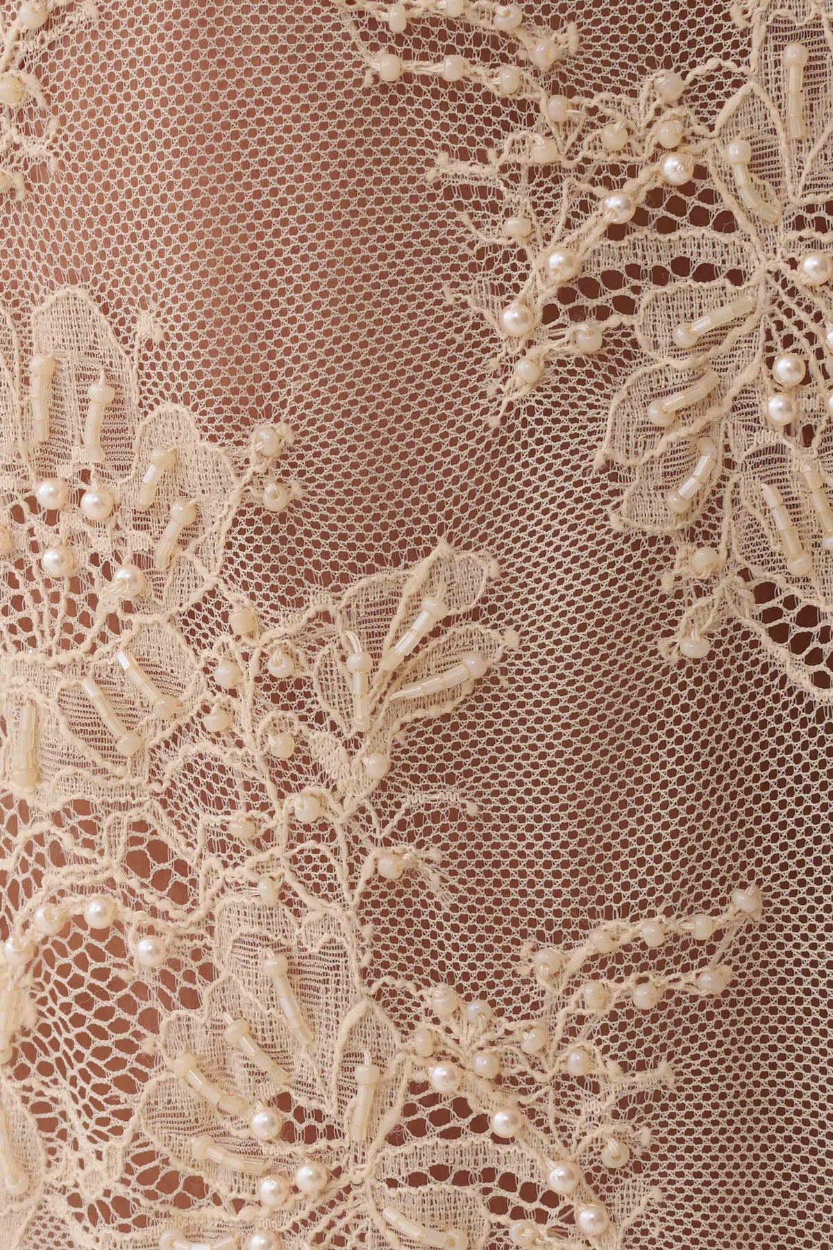 Marcelle Lace Midi Skirt - Blush Rose Gold #9
