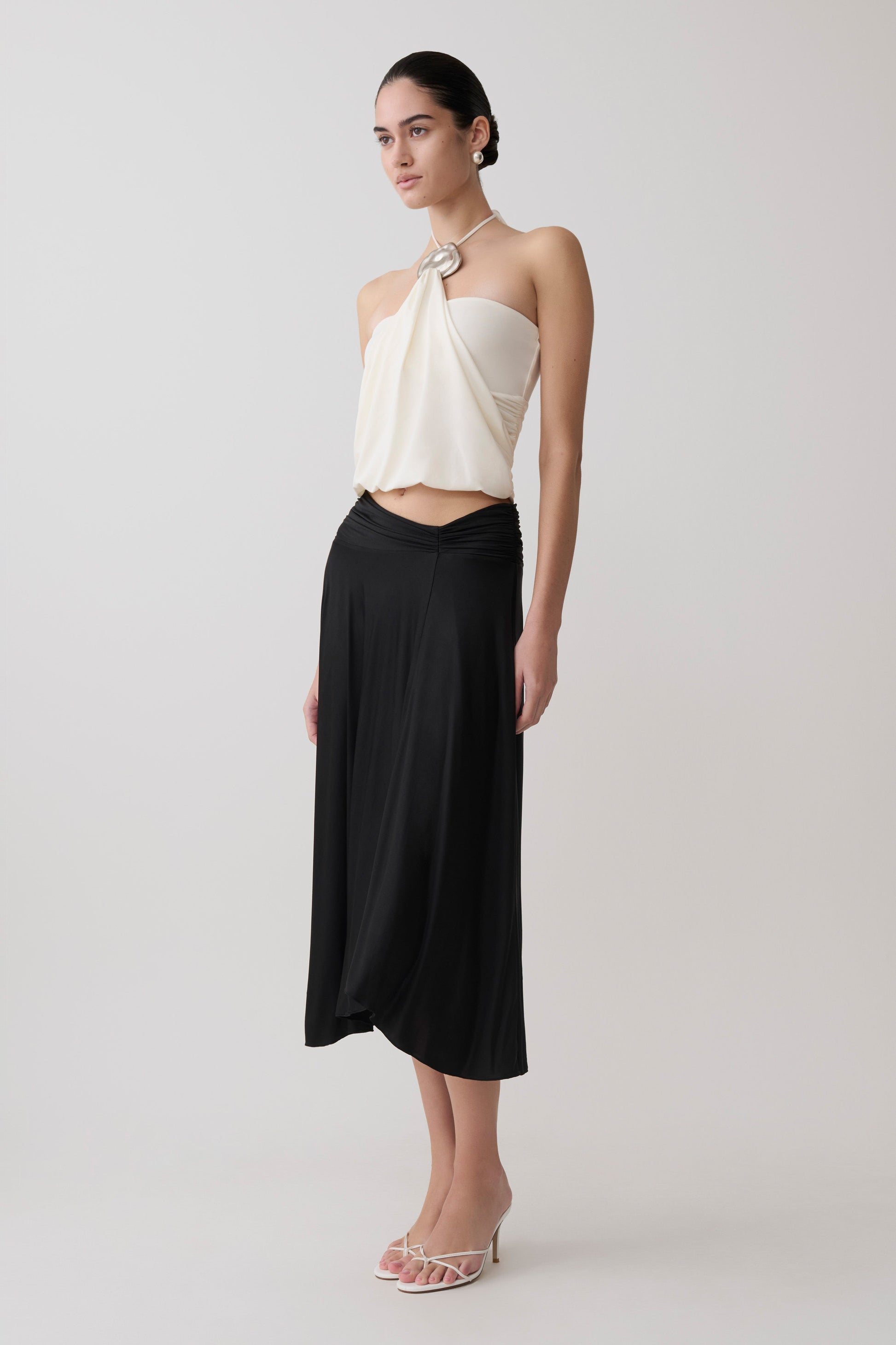 Luu Slinky Midi Skirt - Black #5