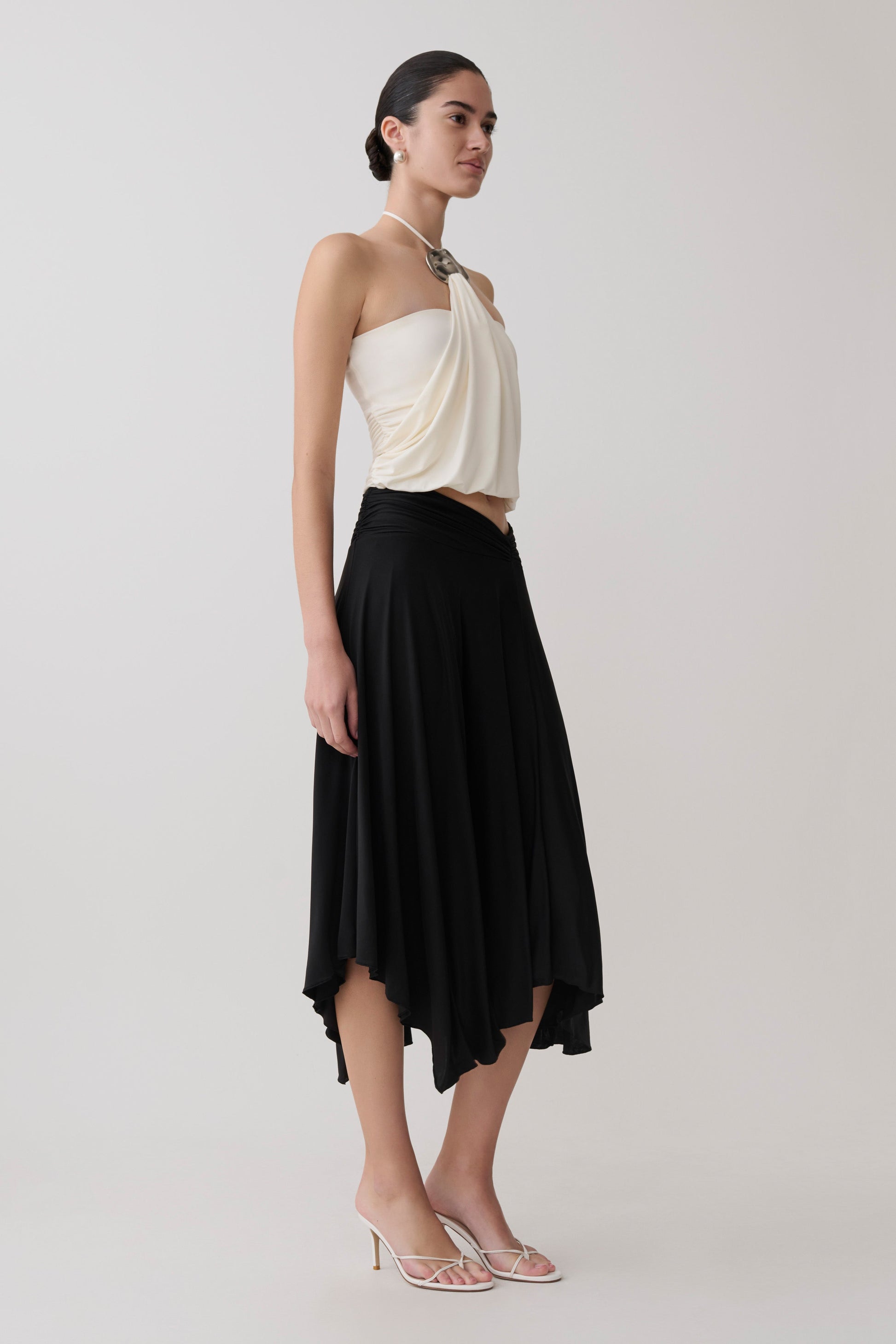 Luu Slinky Midi Skirt - Black #4
