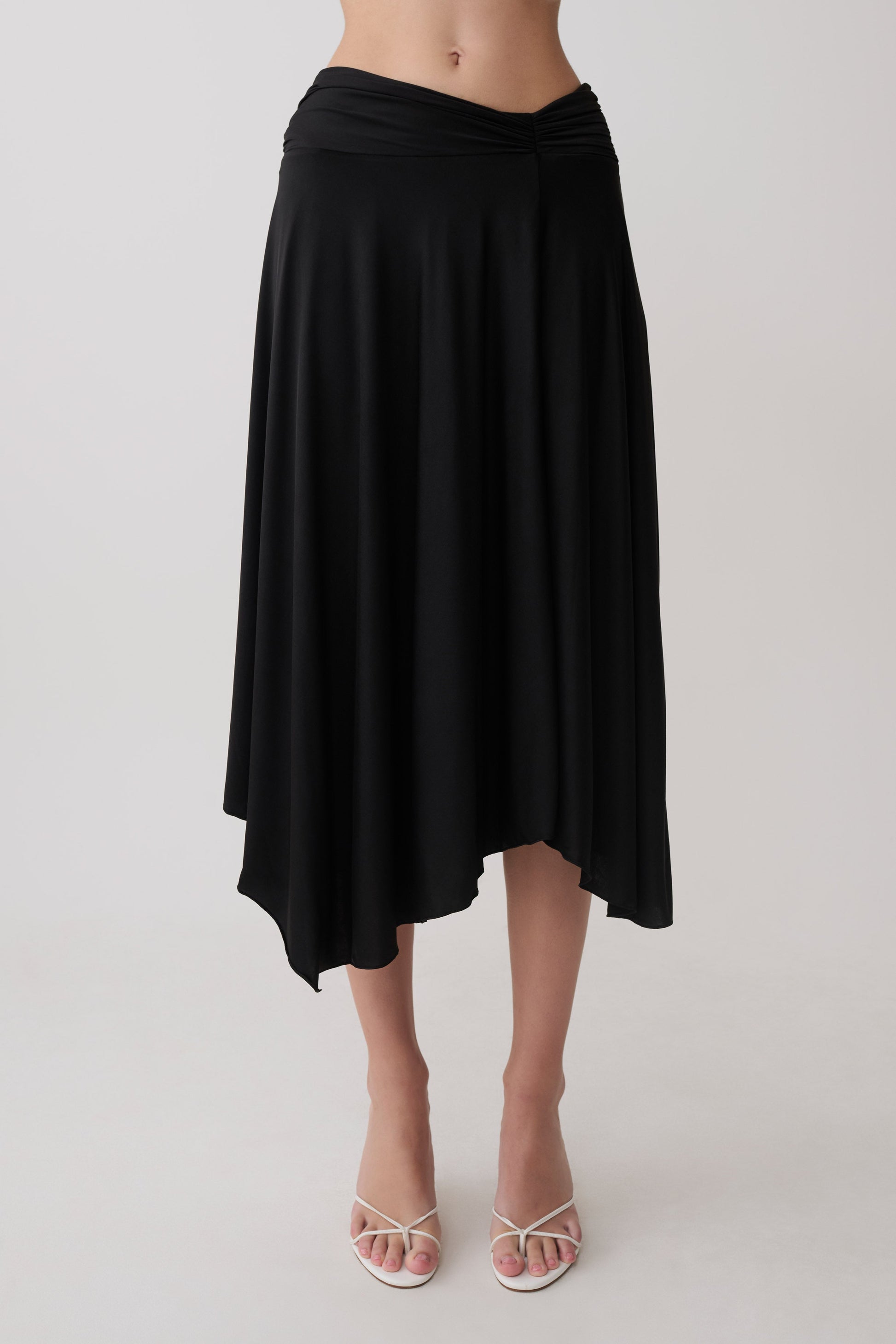 Luu Slinky Midi Skirt - Black #8