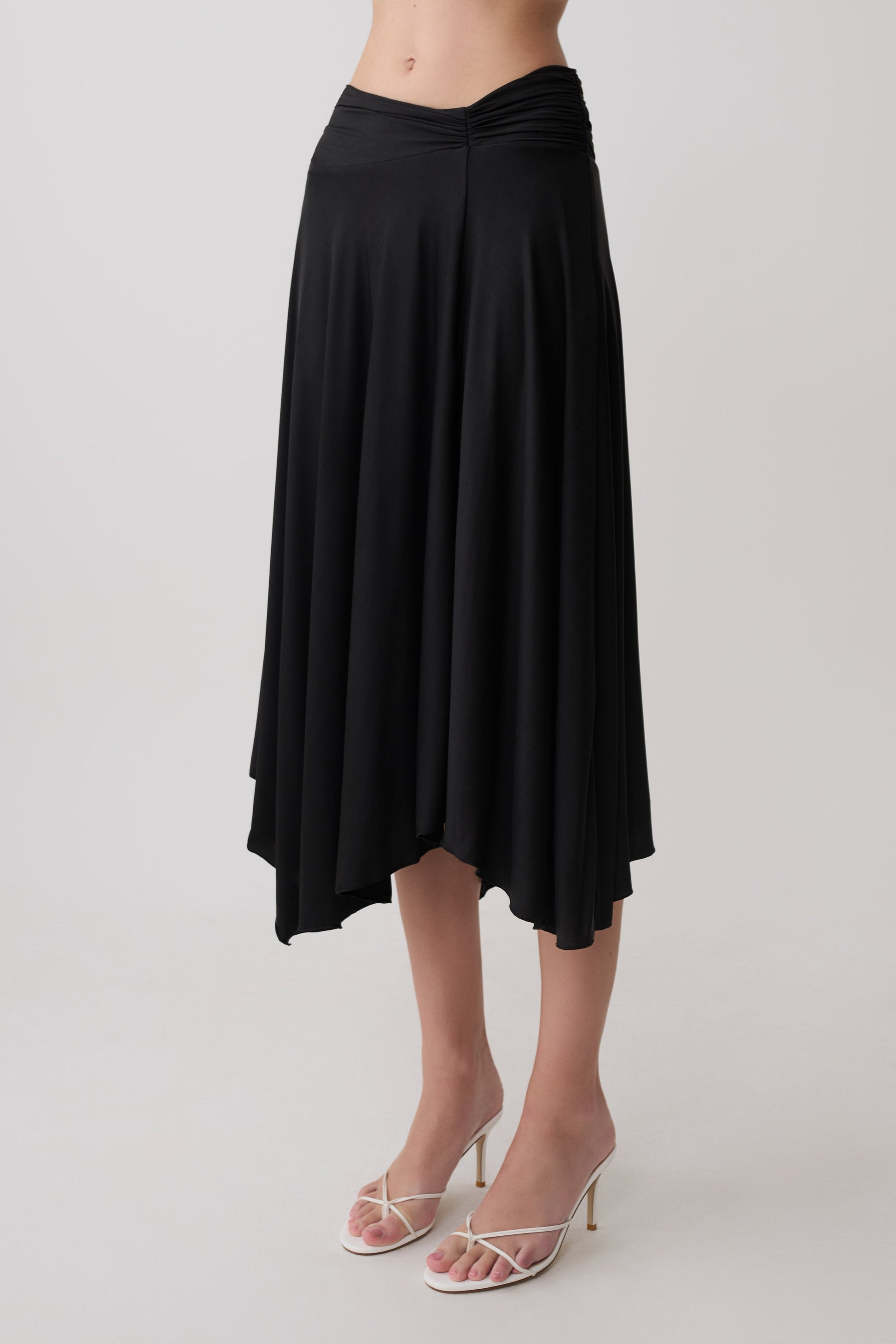 Luu Slinky Midi Skirt - Black #6