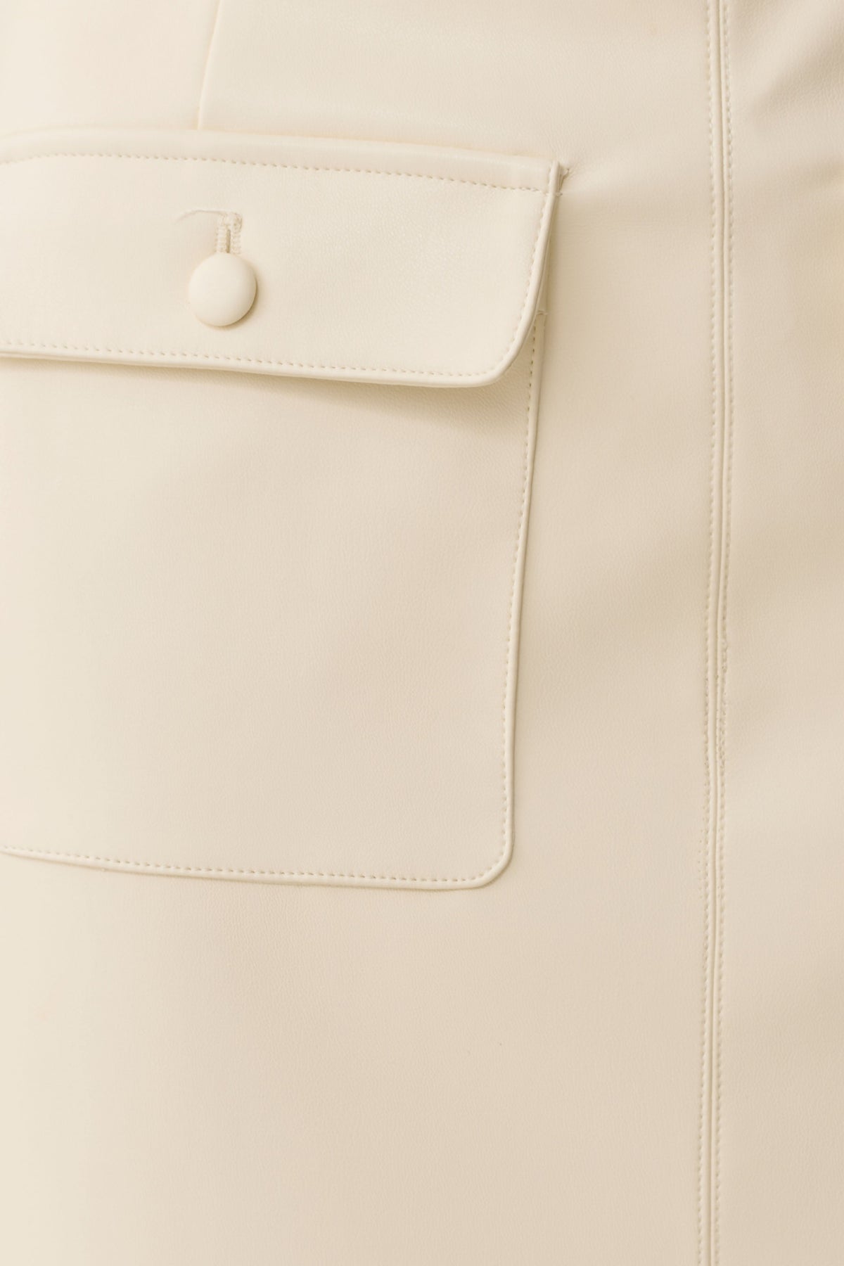 Winslet Faux Leather Maxi Skirt - Bone #9