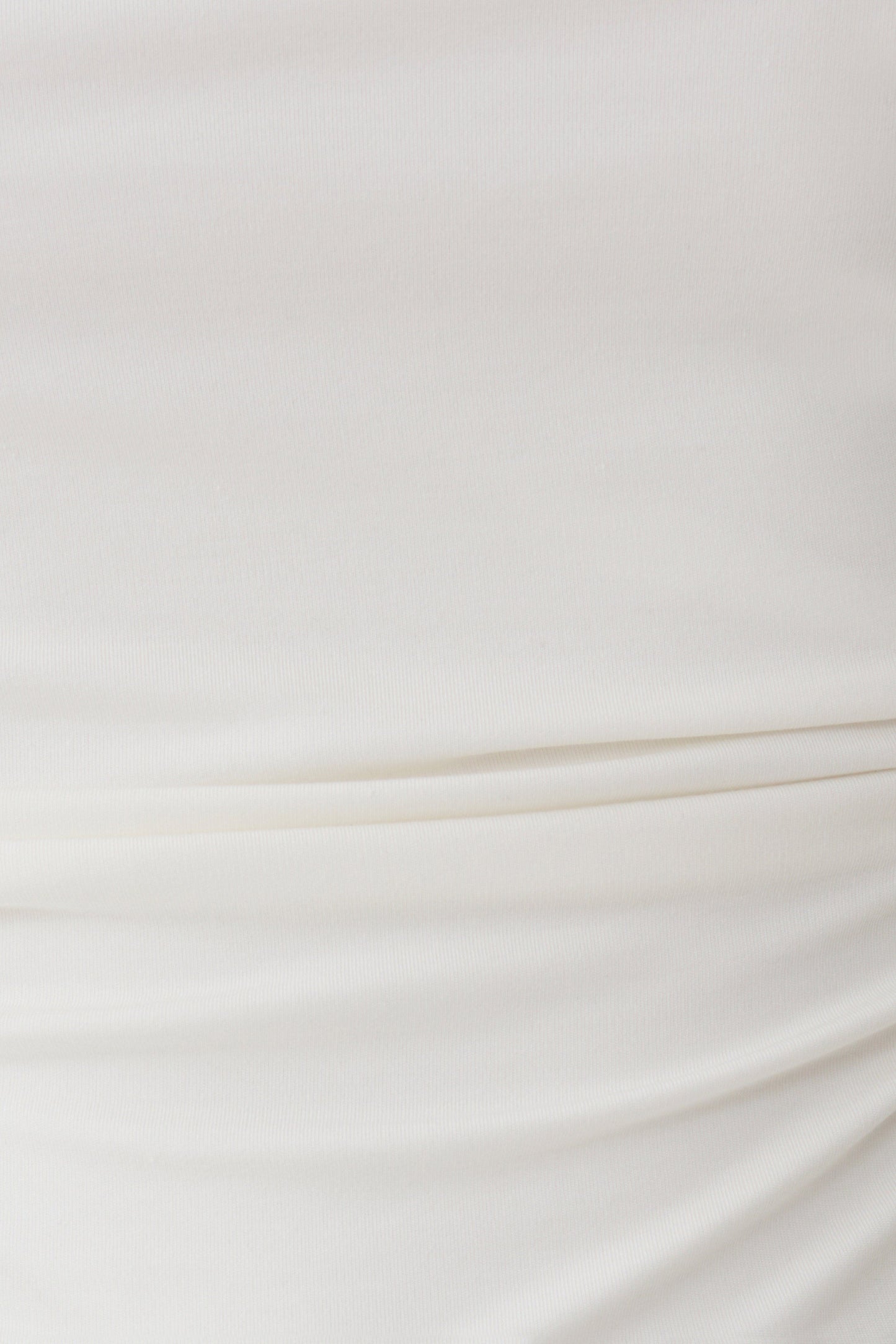 Yuna Short Sleeve Draped Hardware Top - Ivory