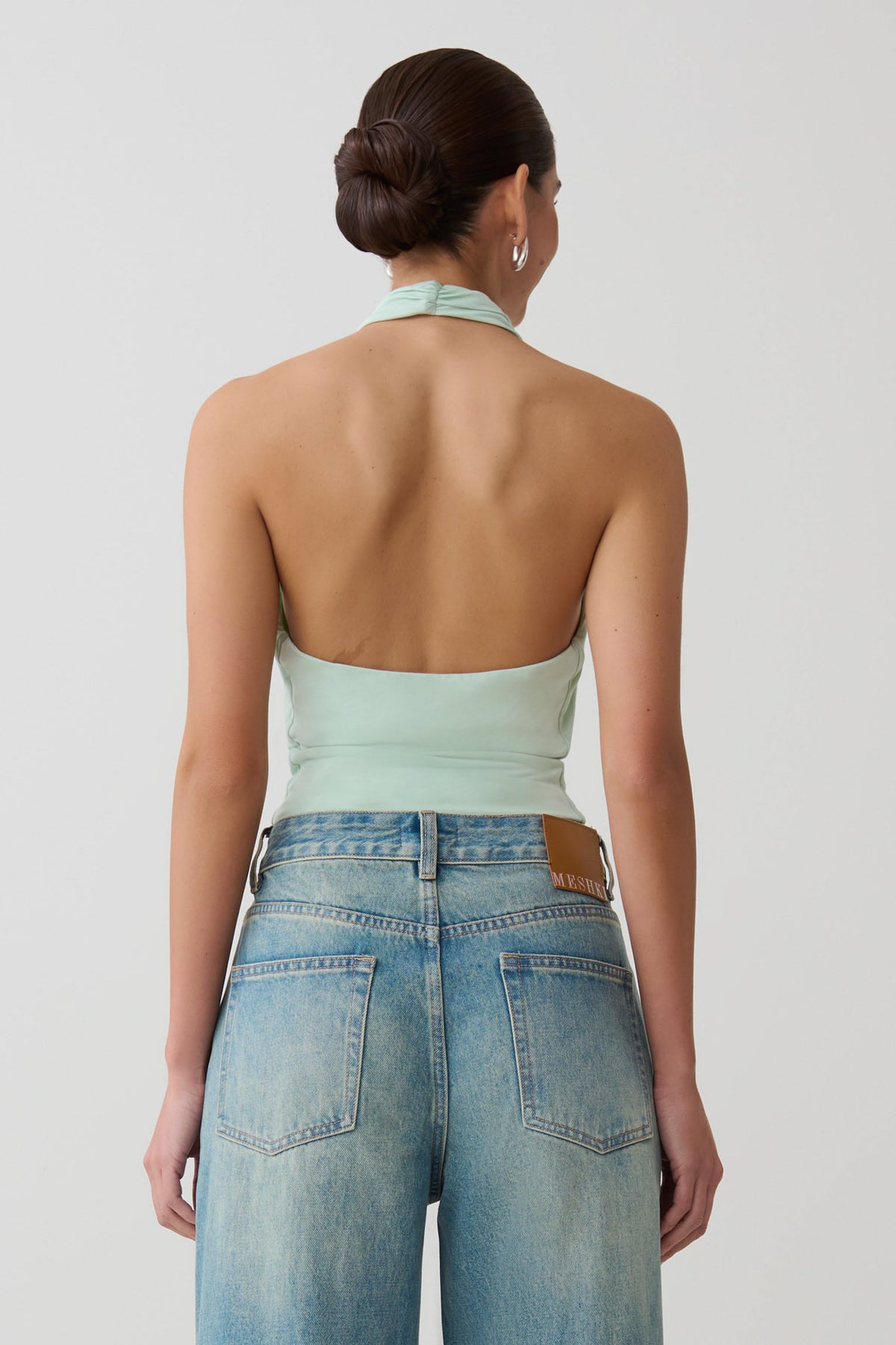 Huyen Cowl Front Modal Top - Mint #2