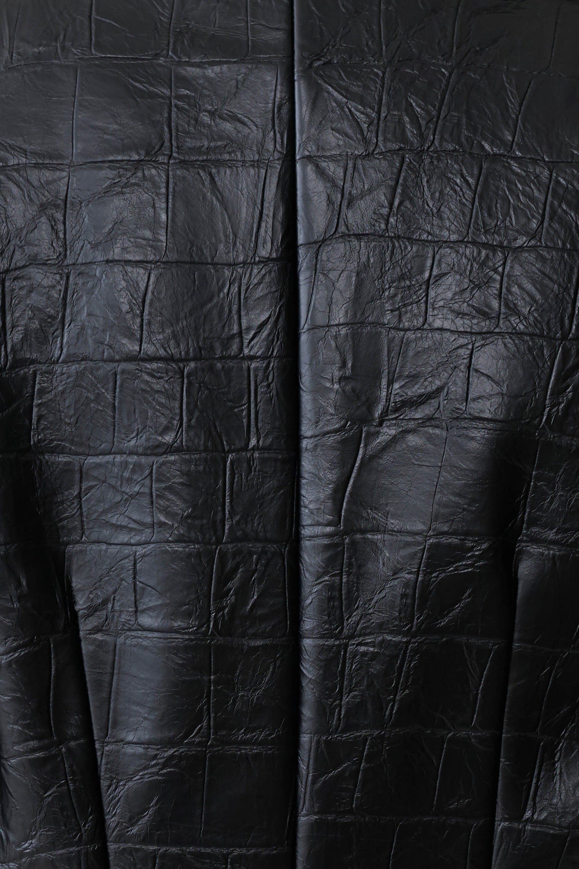 Rundy Croc Faux Leather Coat - Black #8