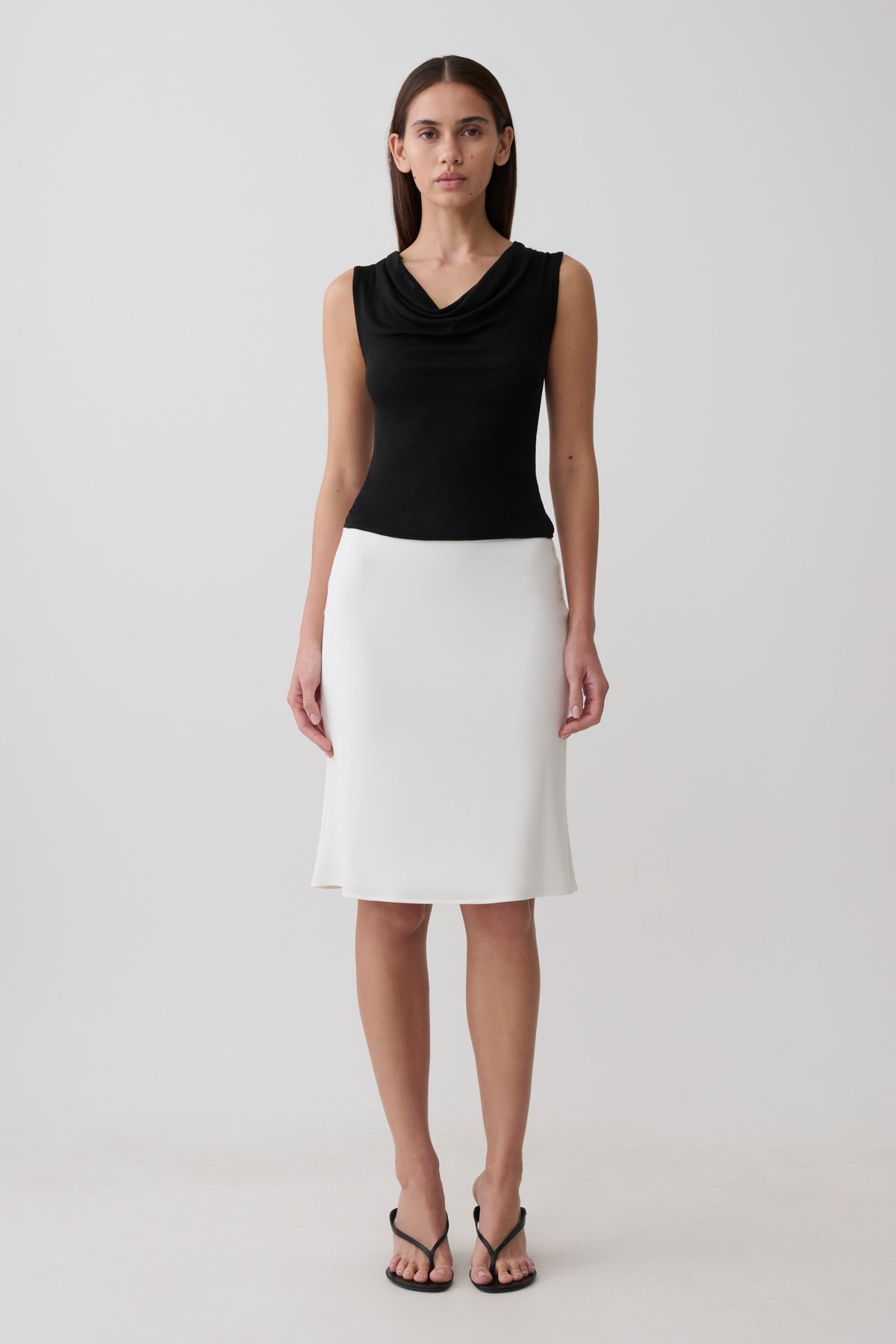 Ciaran Sleeveless Sheer Top - Black #8