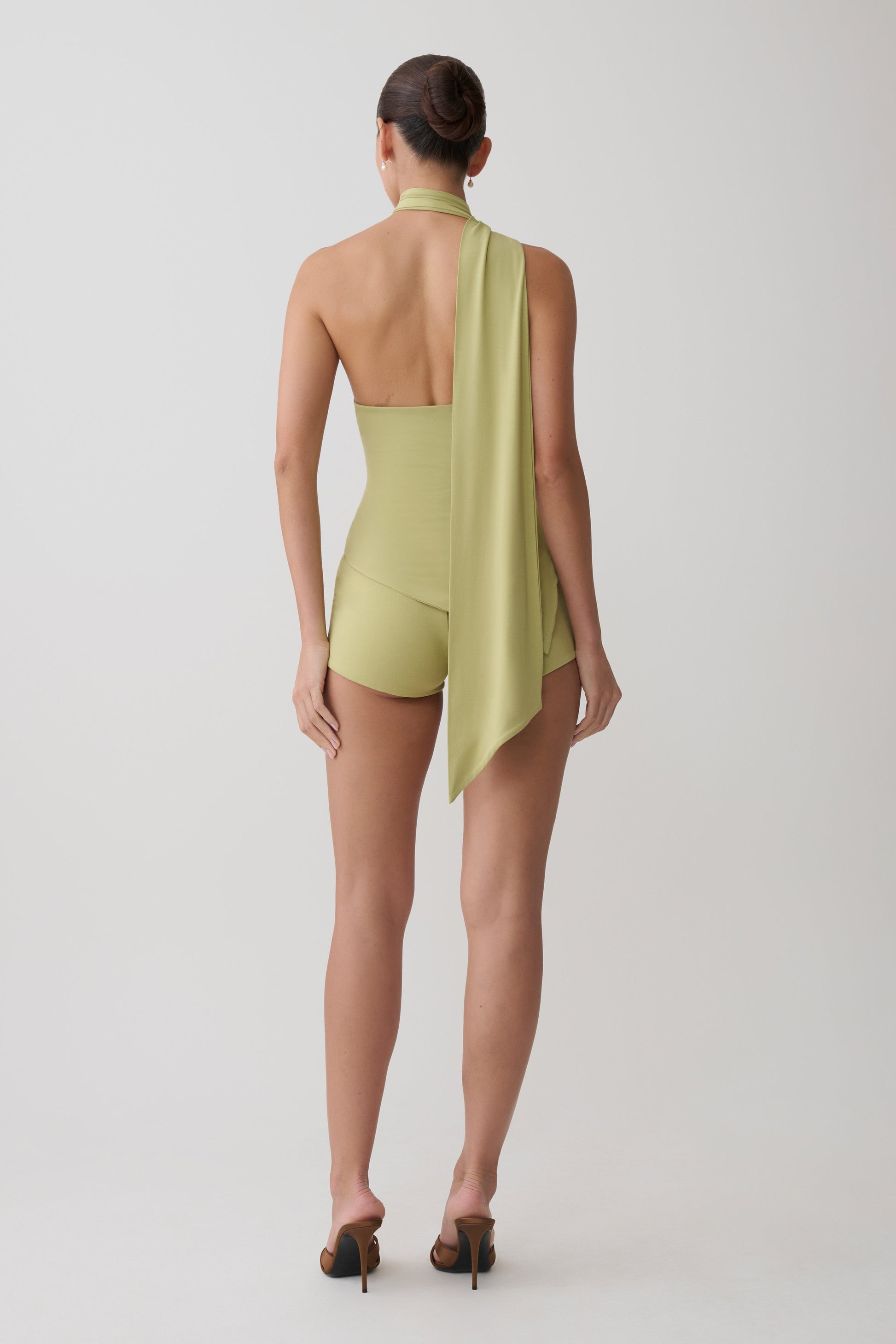 Jemma Micro Shorts - Apple Sage #5