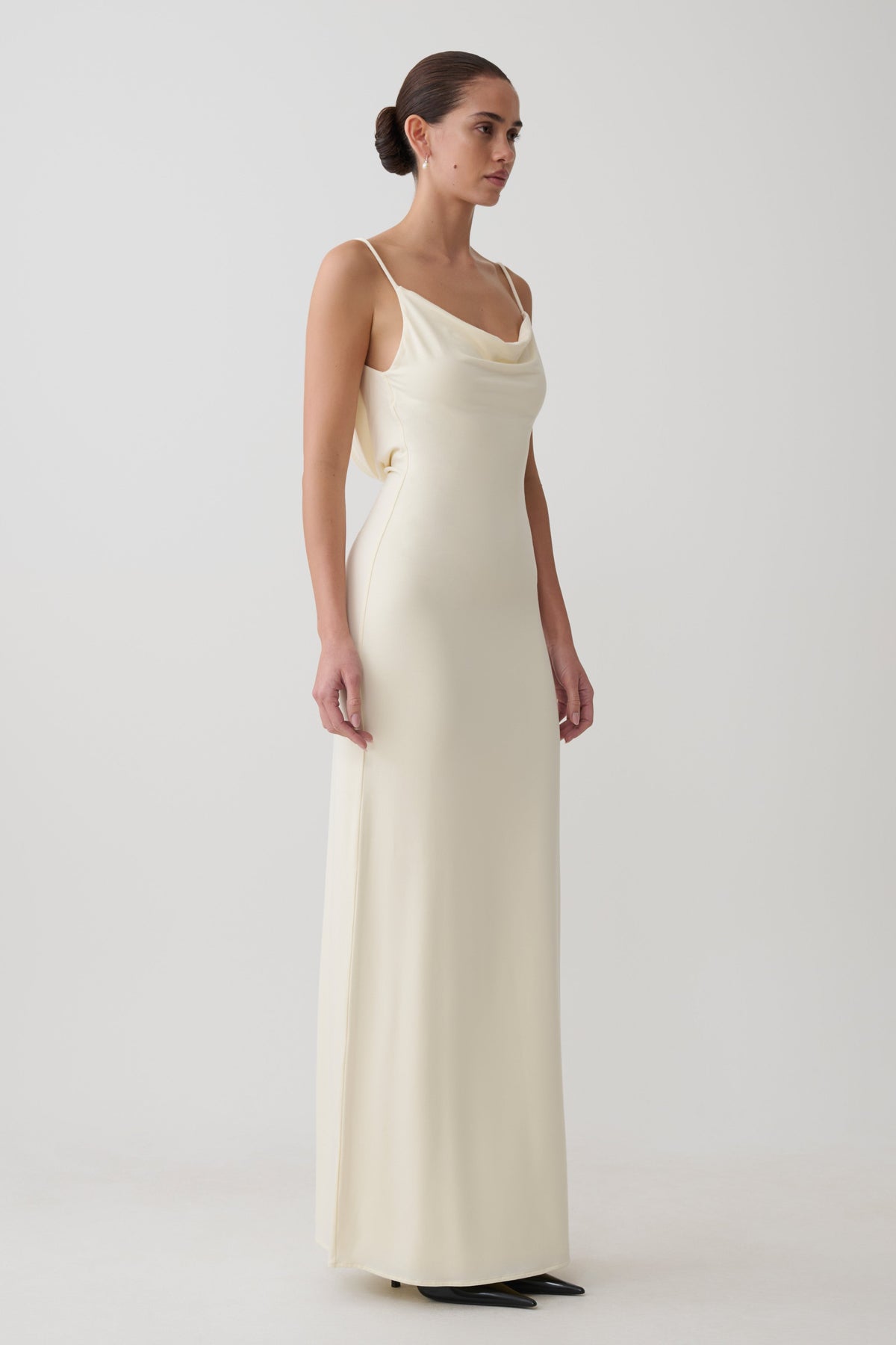 Joni Cowl Maxi Dress - Ivory #4