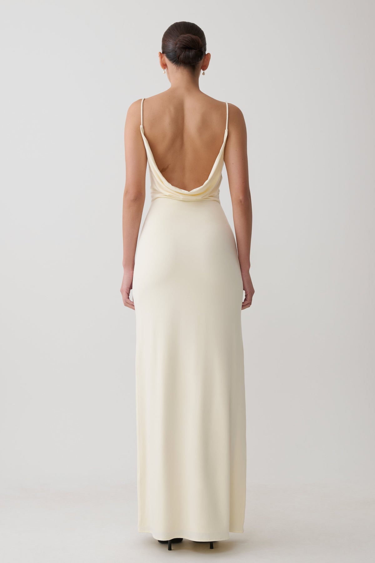 Joni Cowl Maxi Dress - Ivory #2