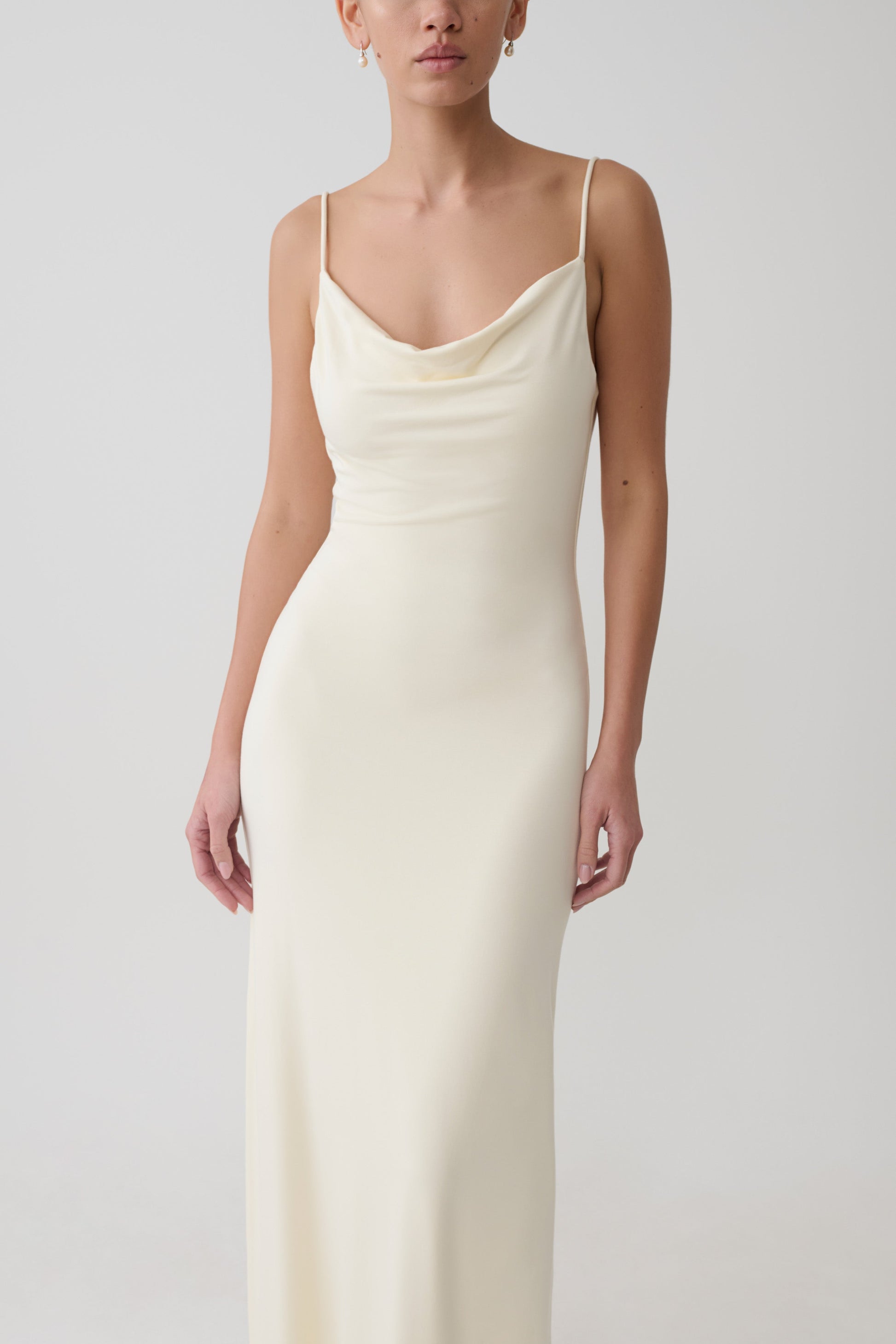 Joni Cowl Maxi Dress - Ivory #6