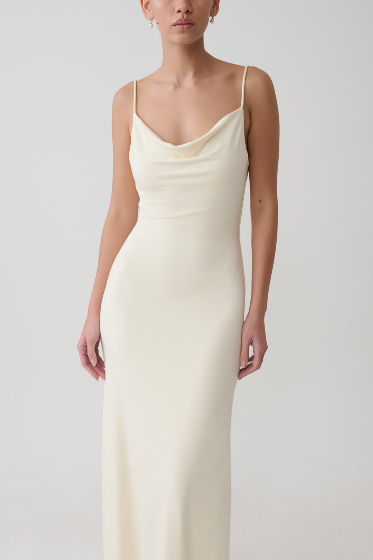 Joni Cowl Maxi Dress - Ivory #6