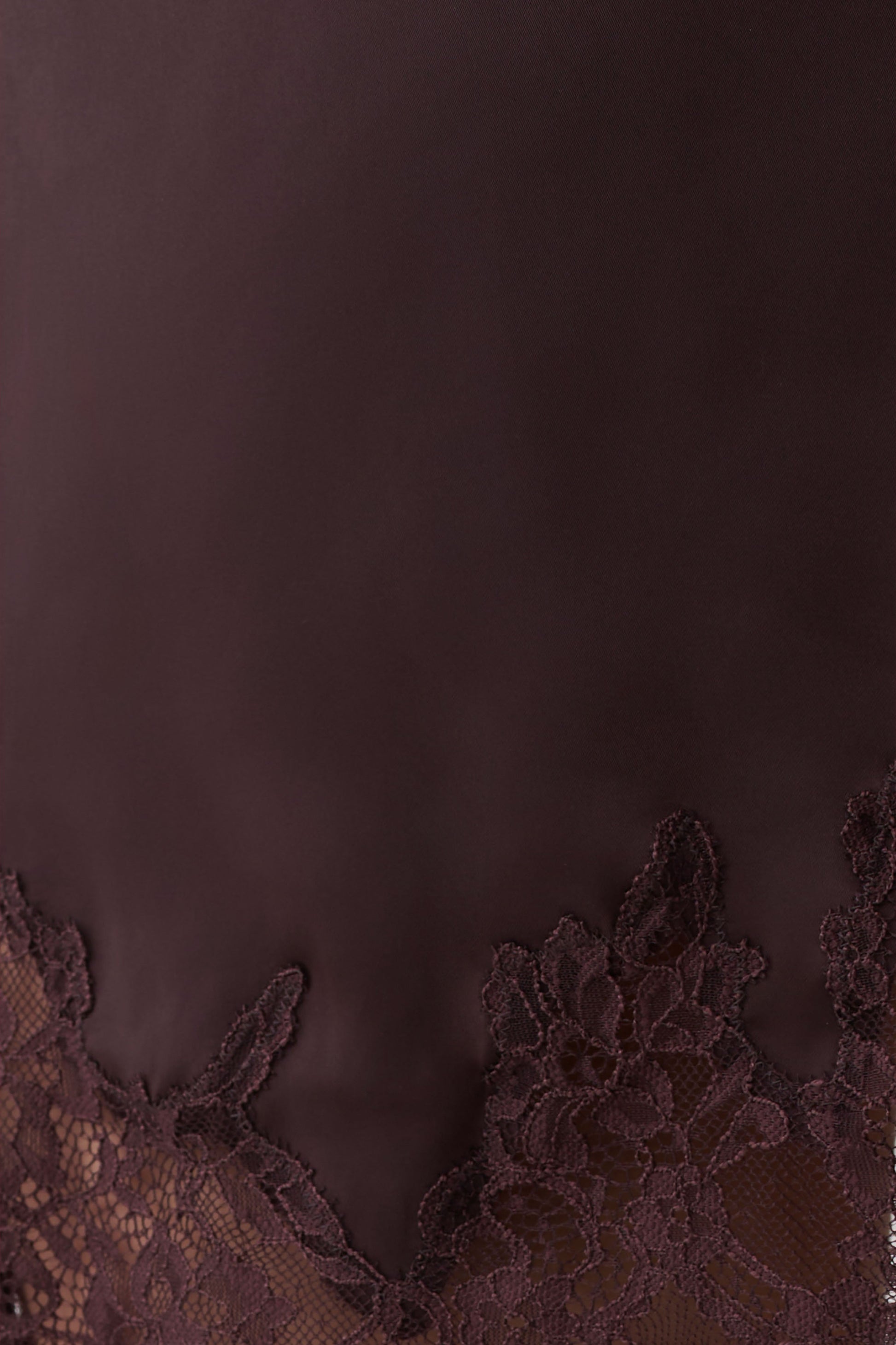 Nina Lace And Satin Mini Skirt - Chocolate #9