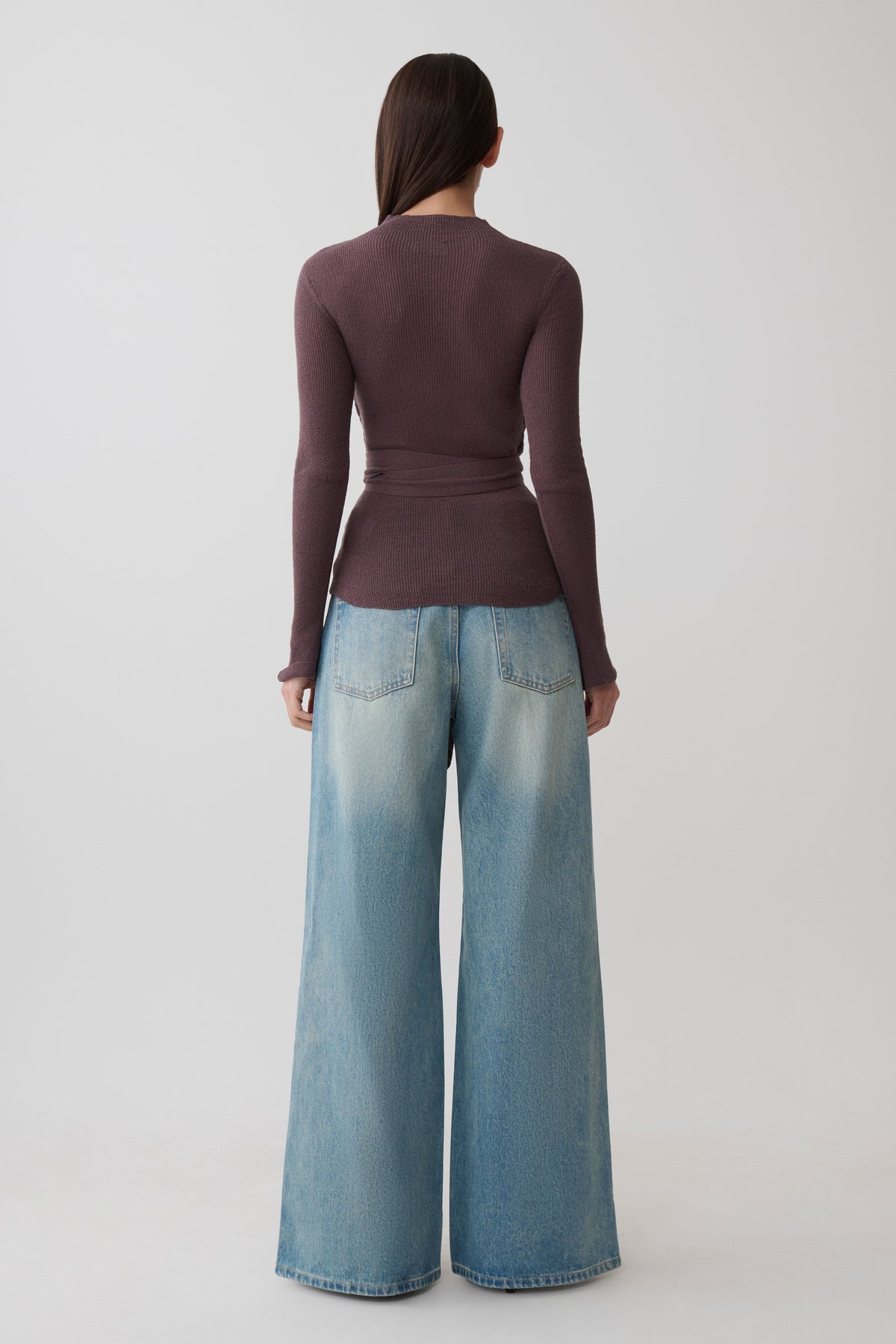 Lawson Wrap Knit Long Sleeve Top - Peppercorn #6