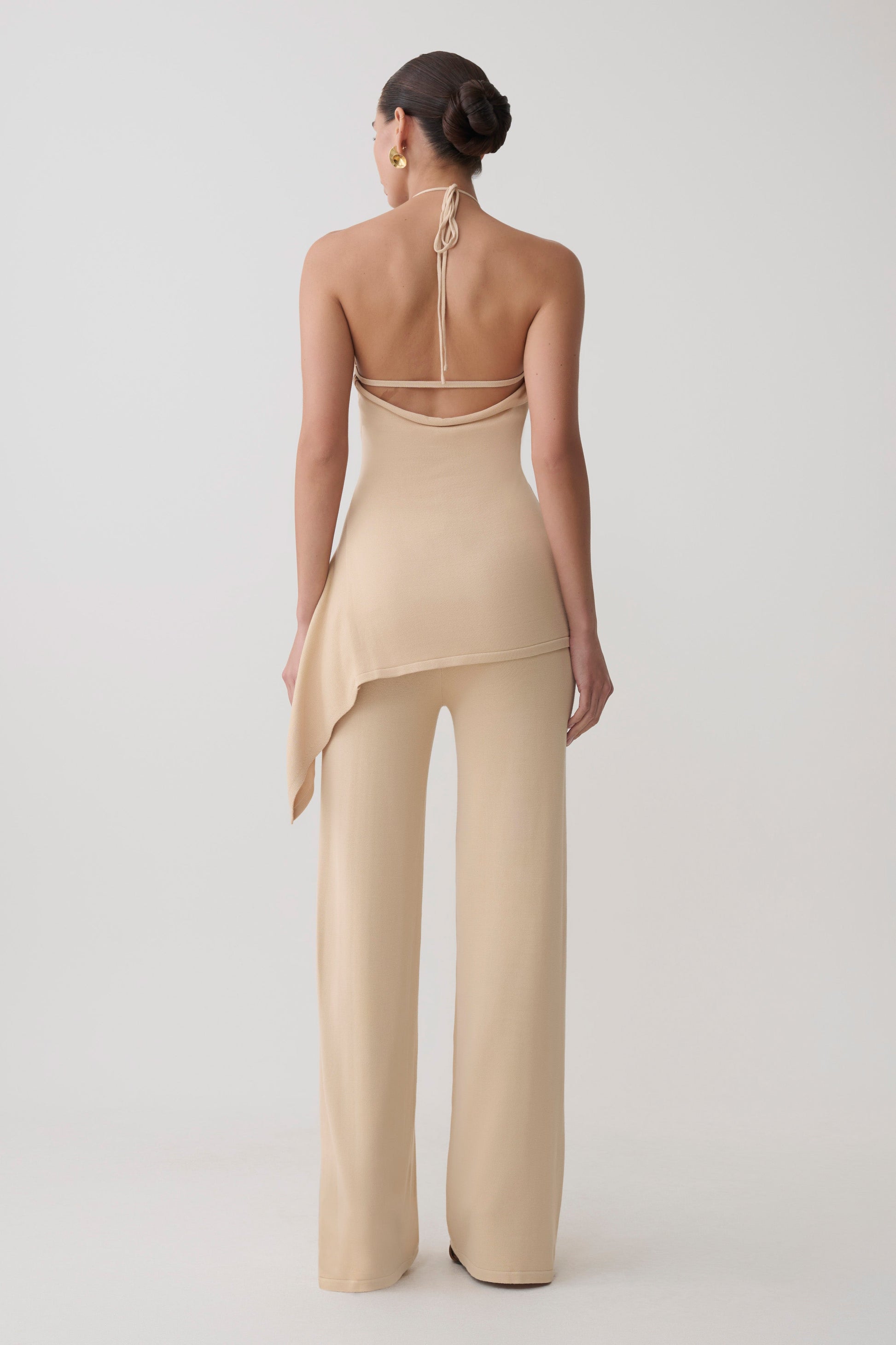 Tula Longline Knit Top - Natural #2