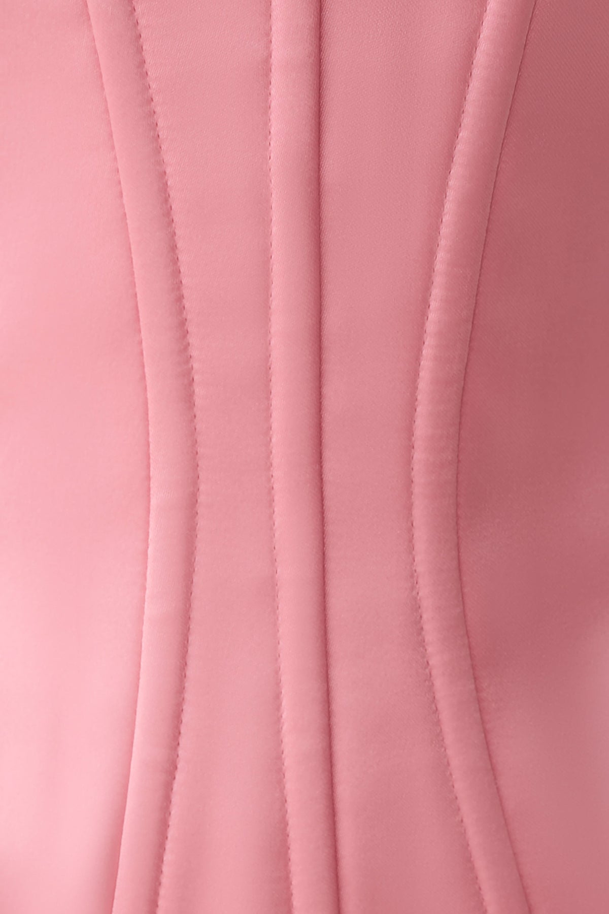 Nicolla Satin Strapless Corset - Pink #9