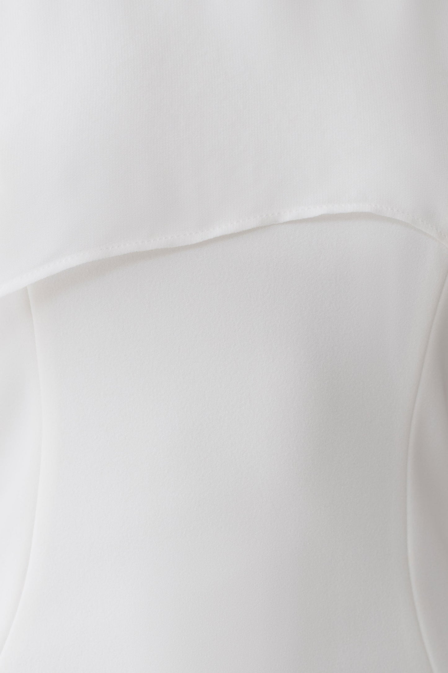 Triana Chiffon Overlay Mini Dress - White