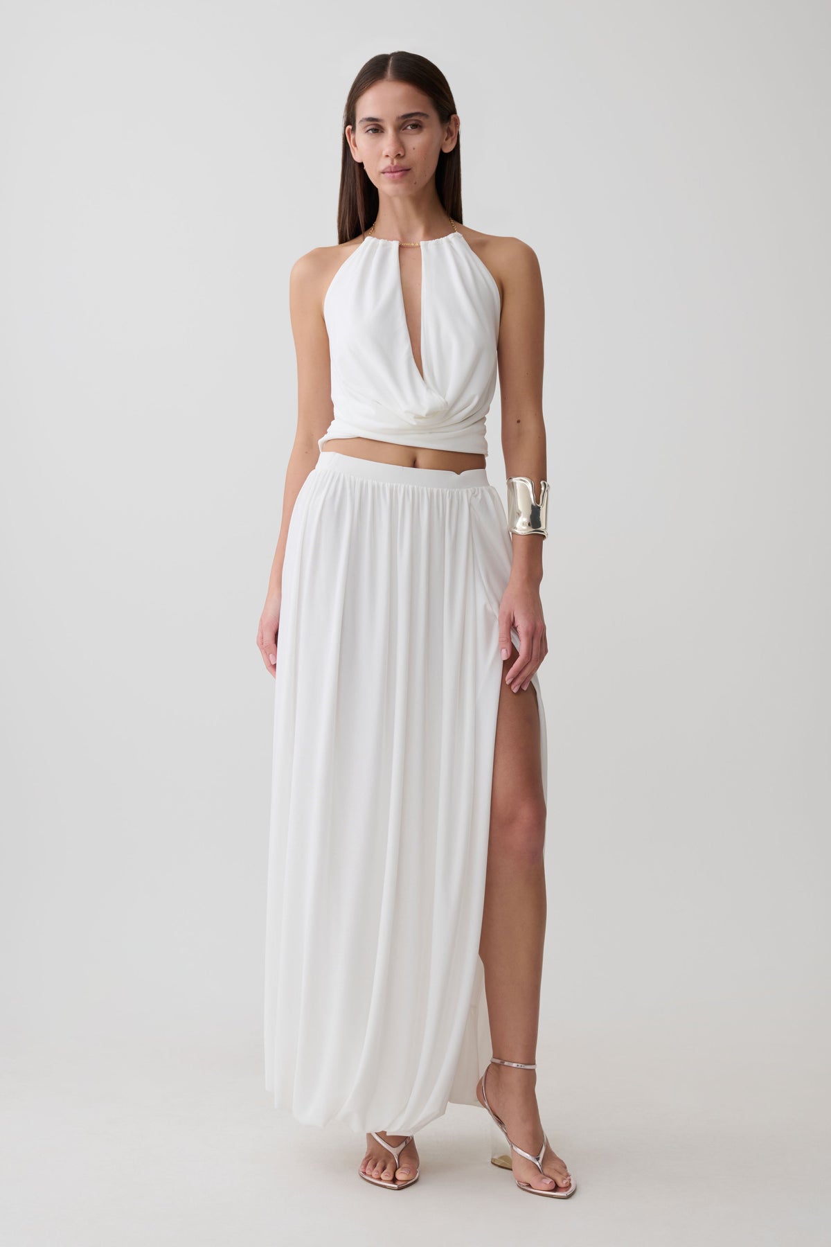 Banks Halter Neck Top With Hardware - White #6