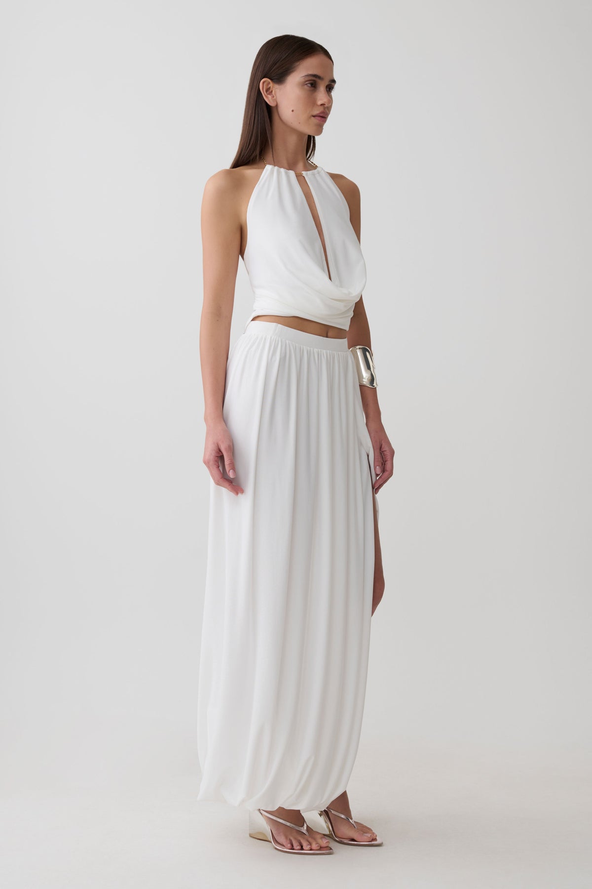 Banks Halter Neck Top With Hardware - White #4