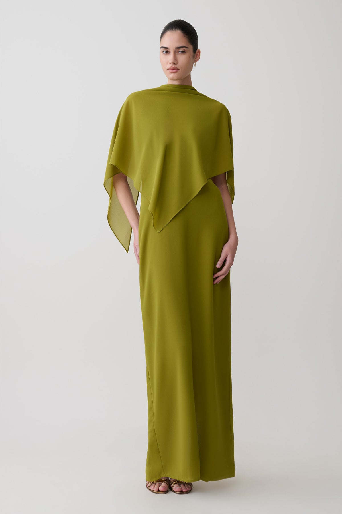 Gianna Halter Maxi Dress - Olive #7