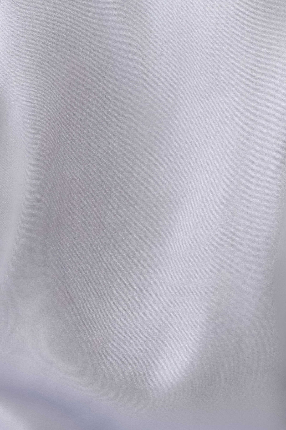 Queenie Silk Blend Long Sleeve Shirt - Ice Blue