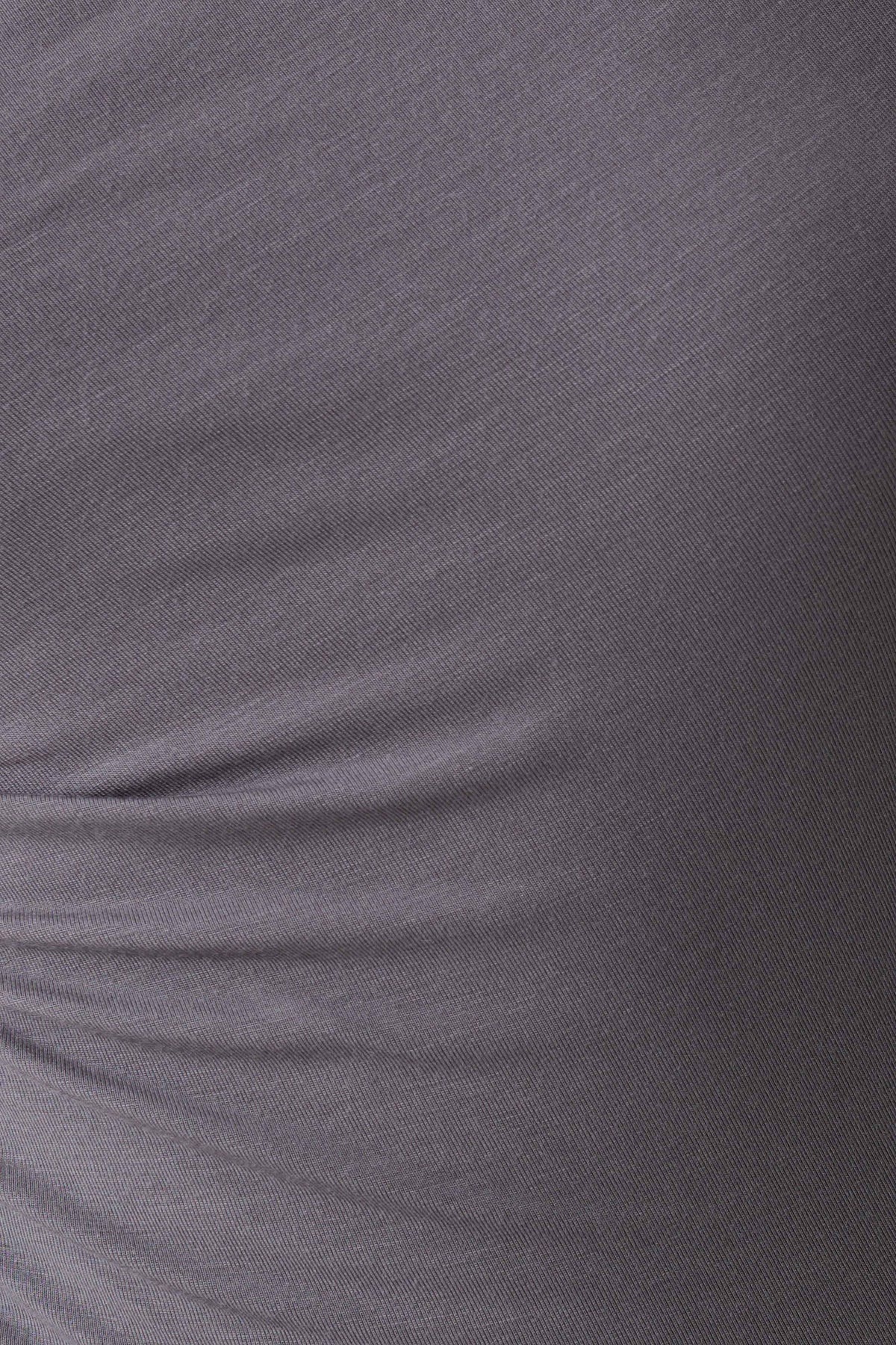 Coriona Long Line Top With Front Cut Out - Grey #7