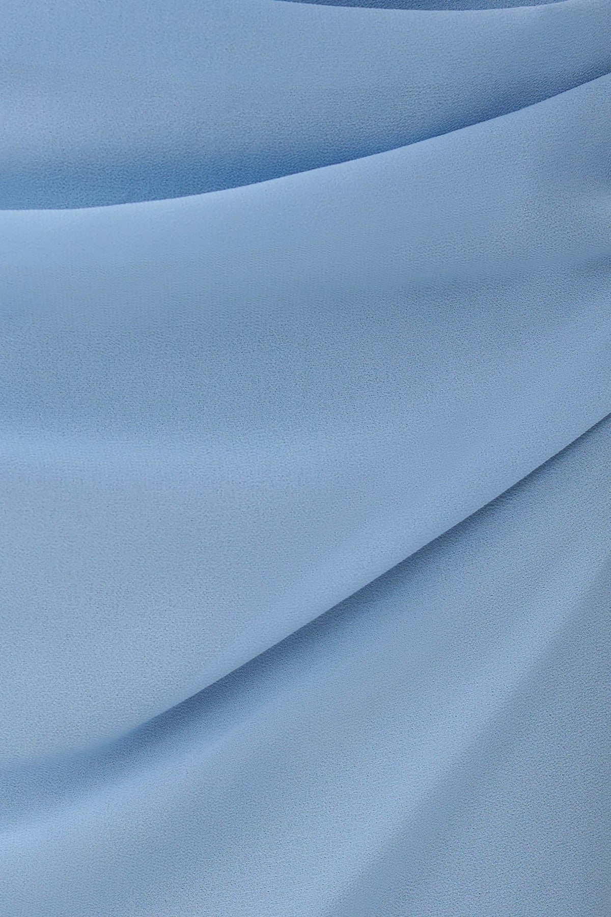 Indie Draped Chiffon Mini Skirt - Sky Blue #7