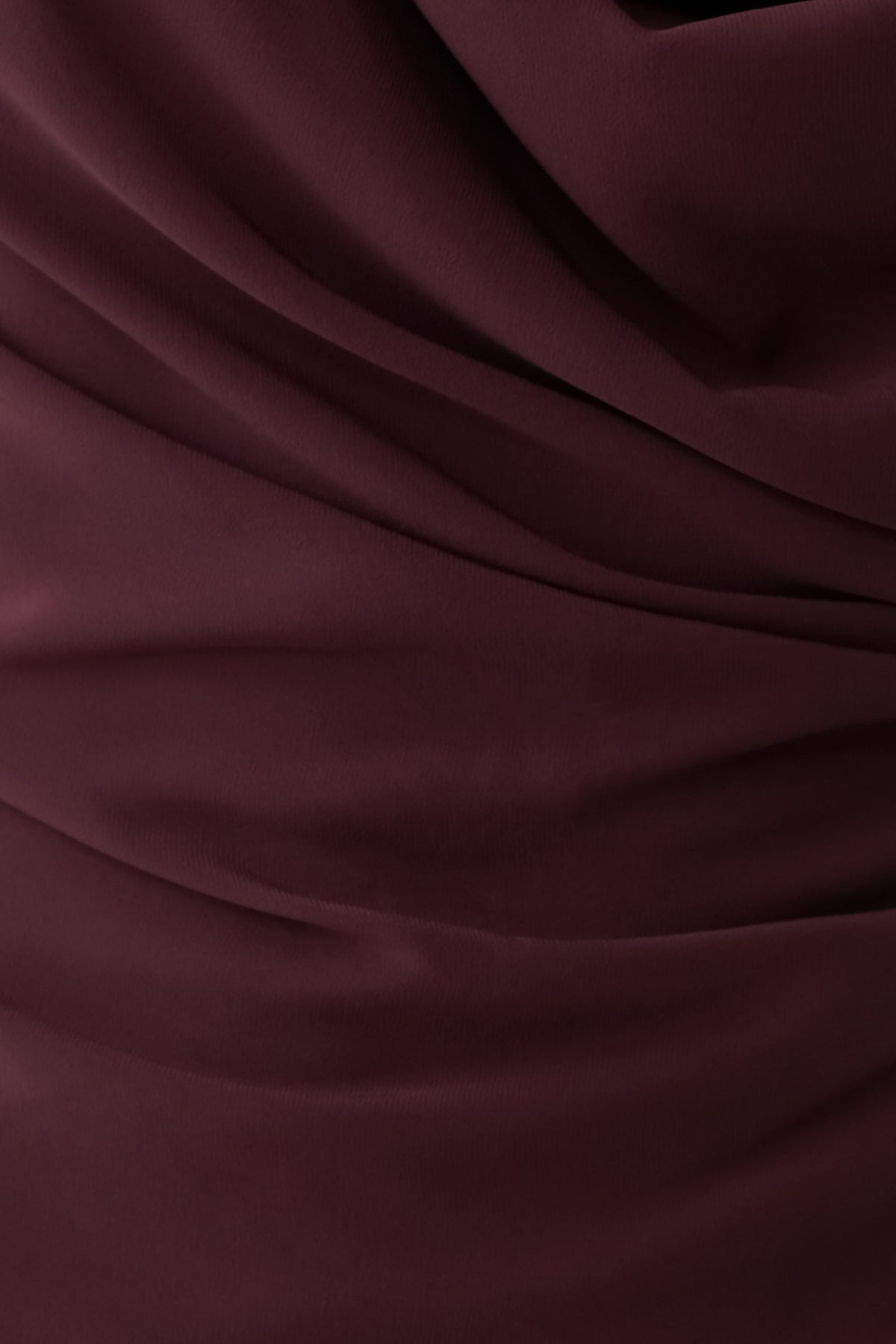 Lucile Cowl Drape Satin Mini Dress - Plum #7