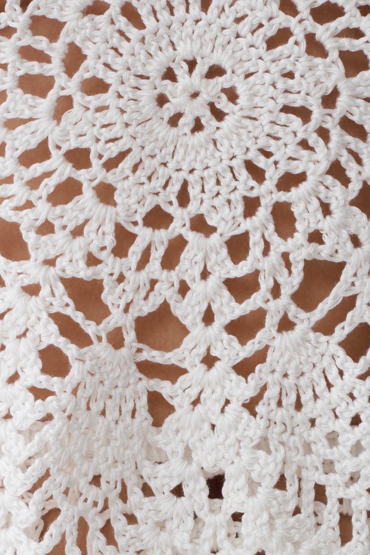 Marvin Crochet Halter Top - Ivory #7