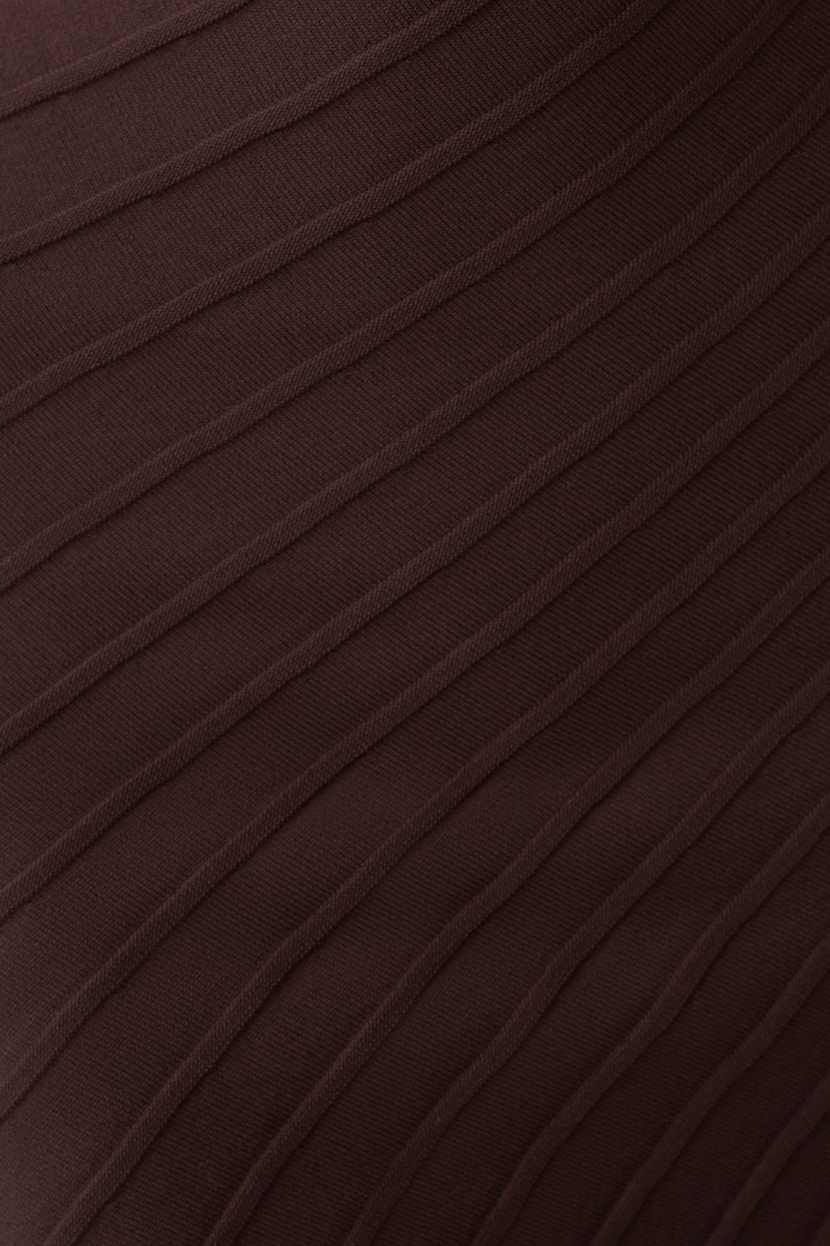 Posy Ribbed Sleeveless Mini Dress - Dark Chocolate #4