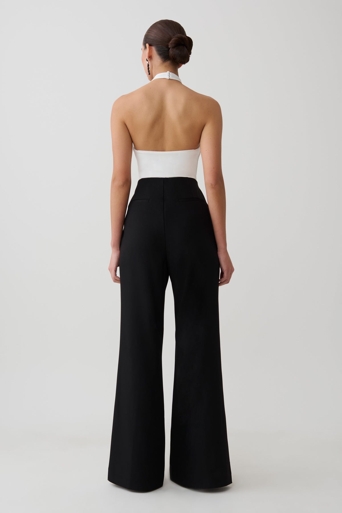 Bambi Twisted Neck Bodysuit - White #2