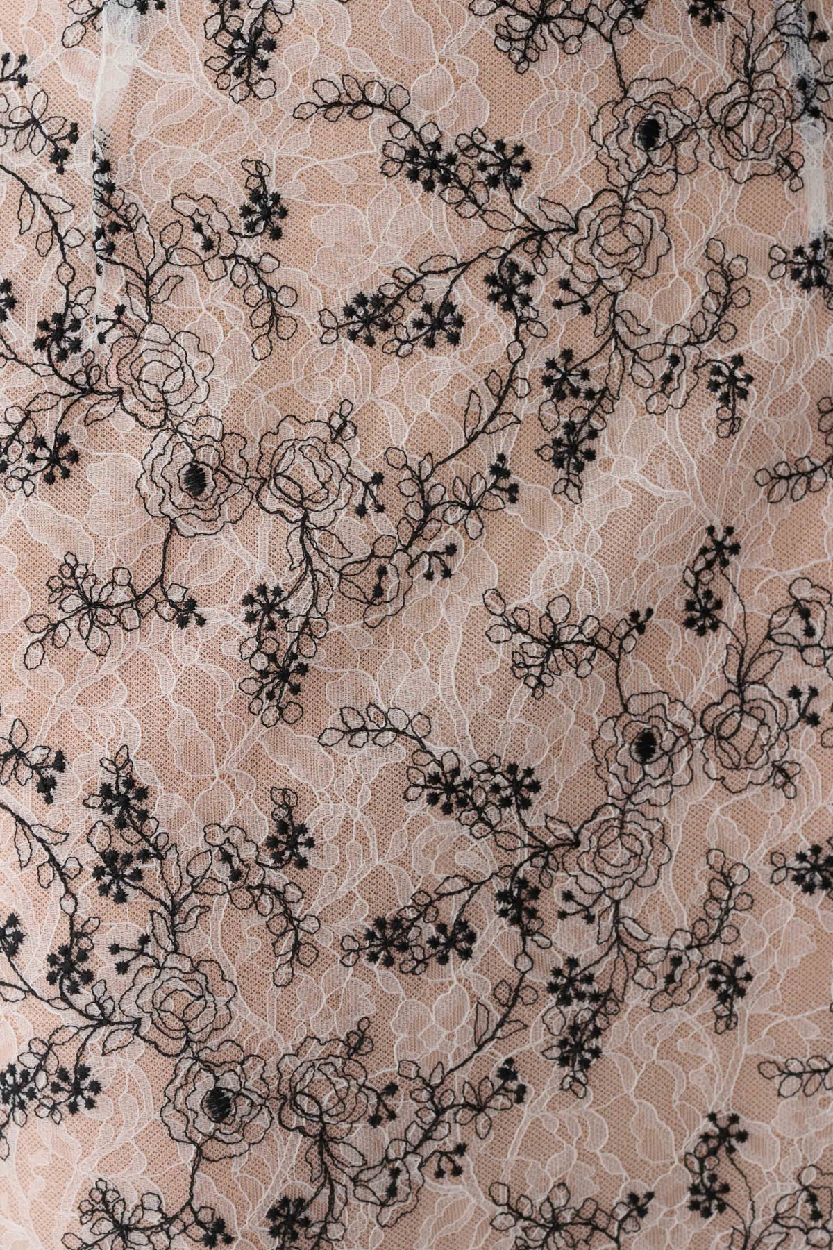 Kimberly Lace Pencil Midi Skirt - Nude Lace #9