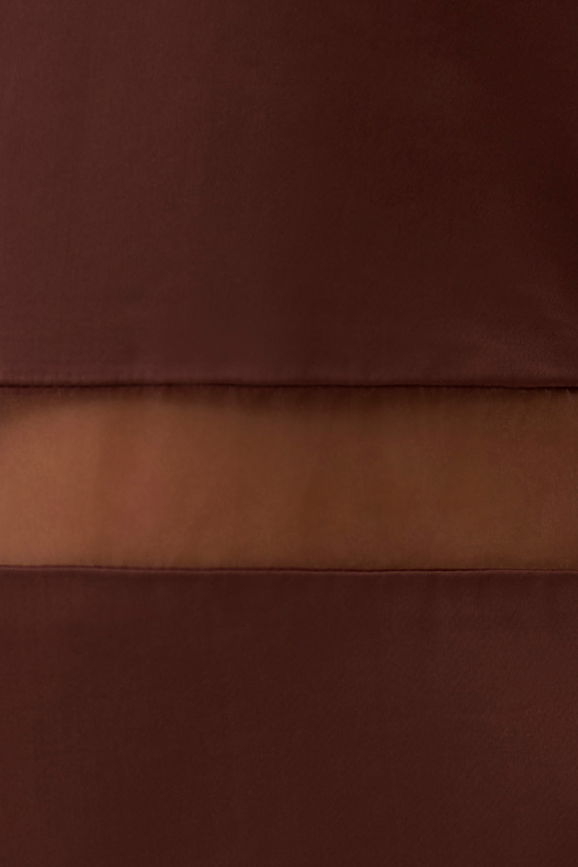 Priscilla Sheer Halter Midi Dress - Dark Chocolate #4