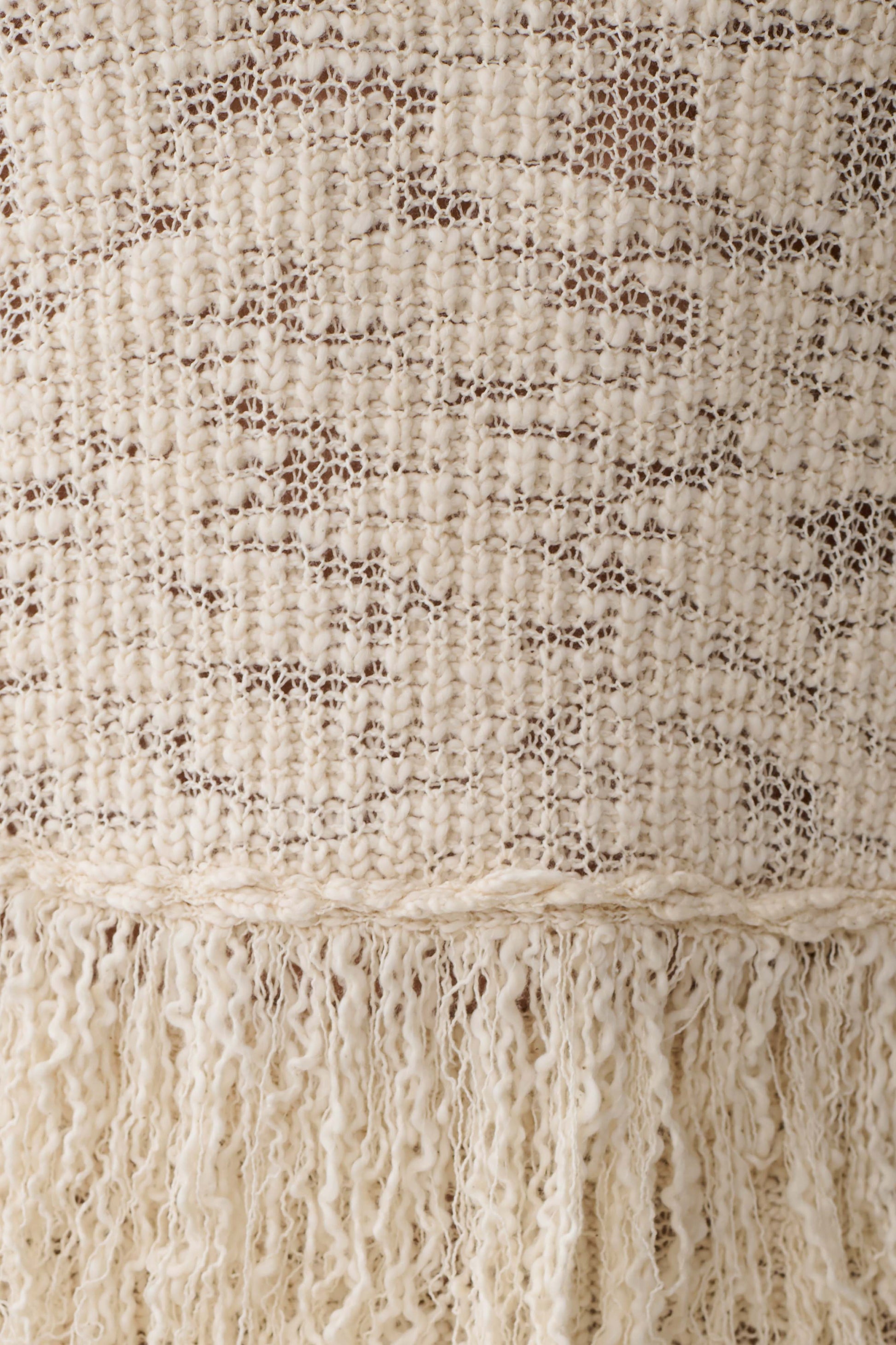 Giovanni Fringe Knit Top - Cream #8