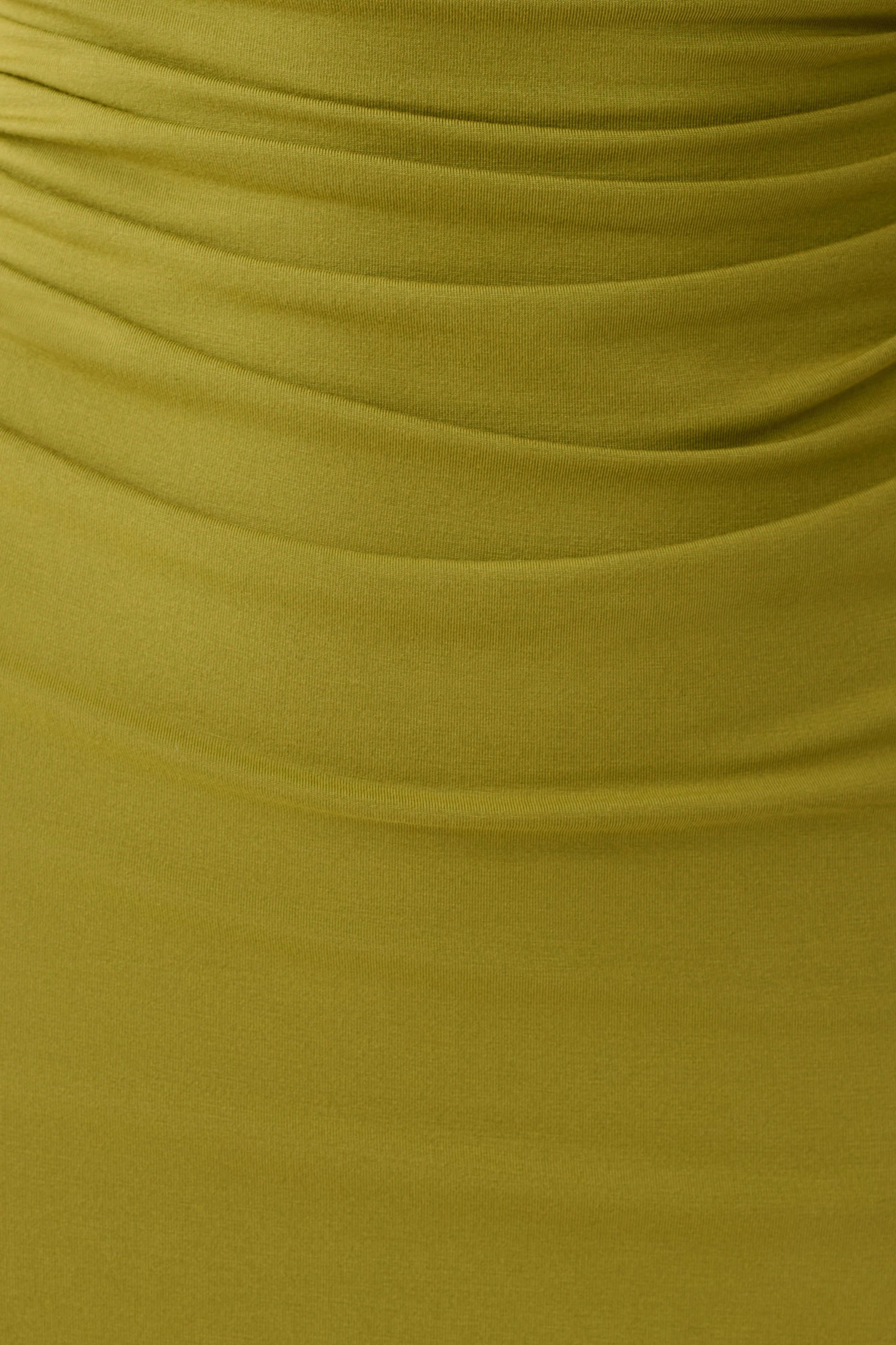 Alize Cupro Knee Length Dress - Martini Olive #4