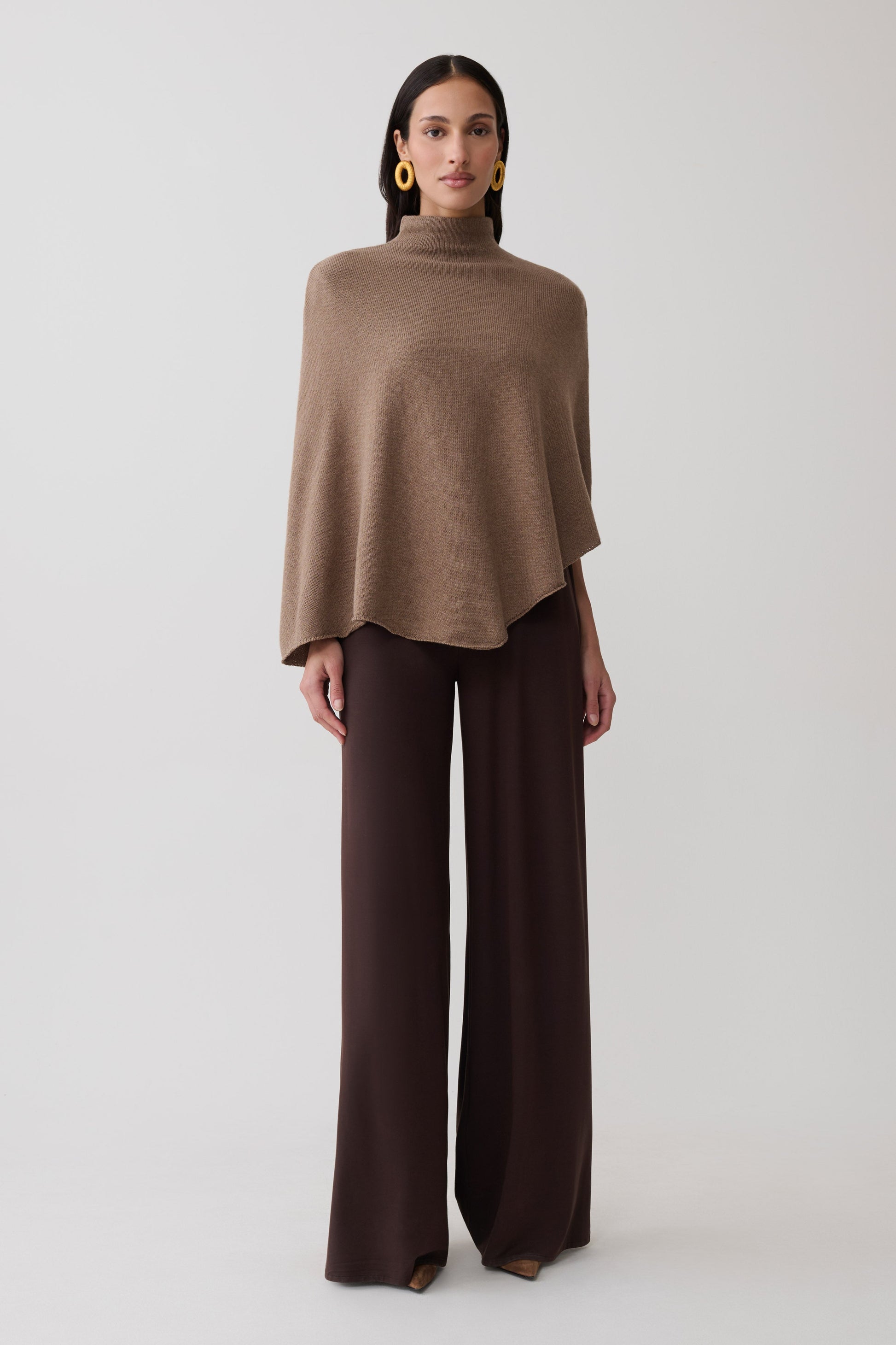 Romero Knit Poncho Top - Doe #7